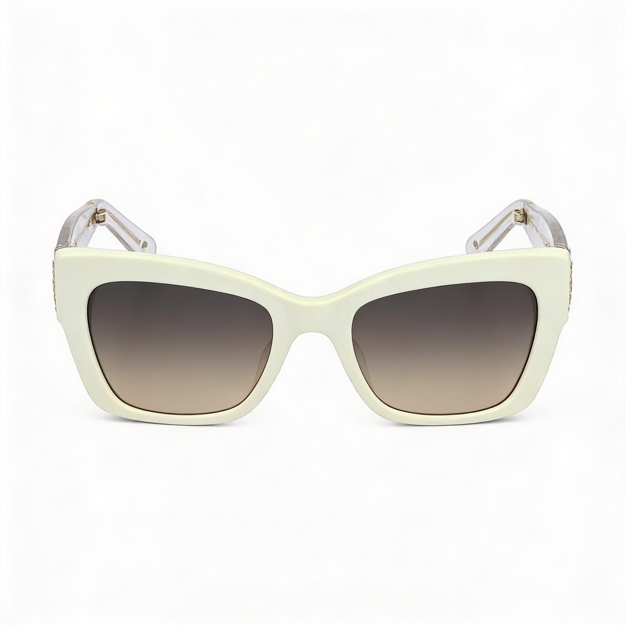 Gafas de sol Kate Spade New York Seasonal de acetato para mujer con protección UV, montura blanca y marrón, lentes marrón ocre de 53 mm, Photo 2