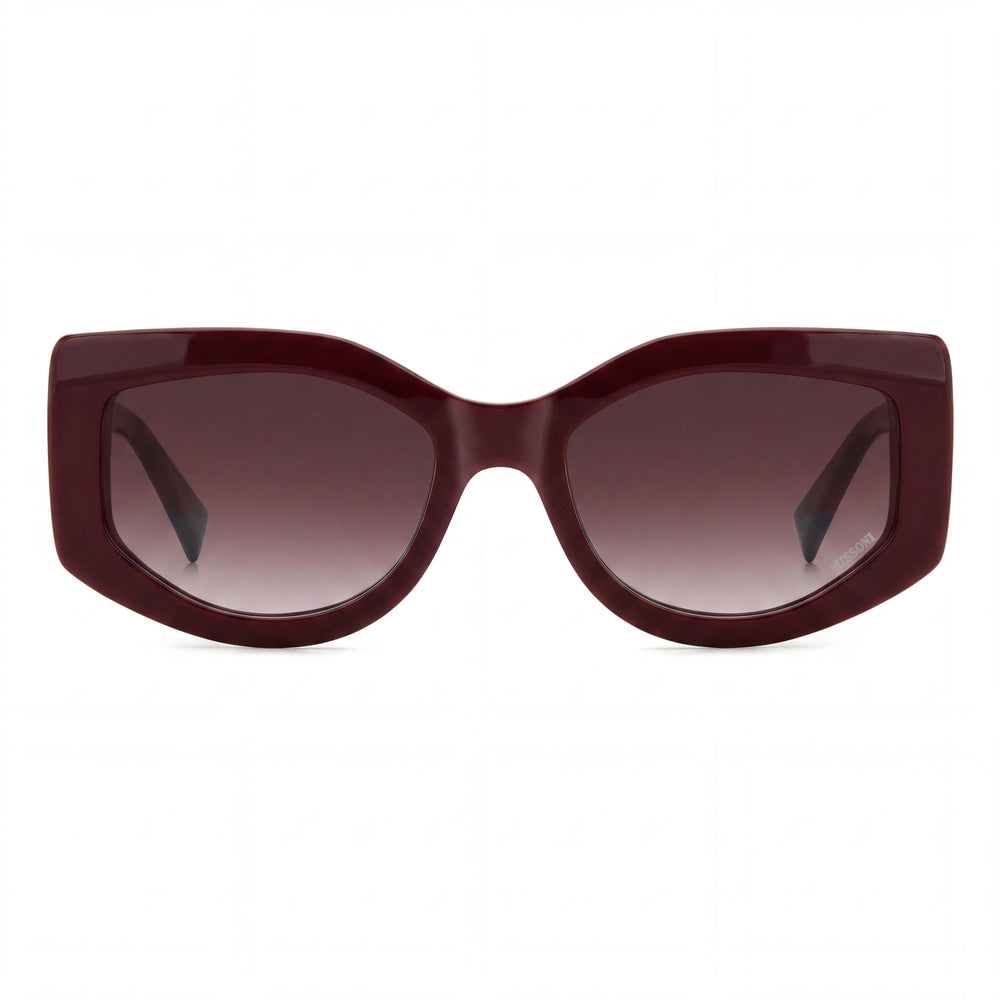 M Missoni Casual Women's Acetate Non-Polarized Sunglasses Burgundy Pink Doubleshade 54-19-140