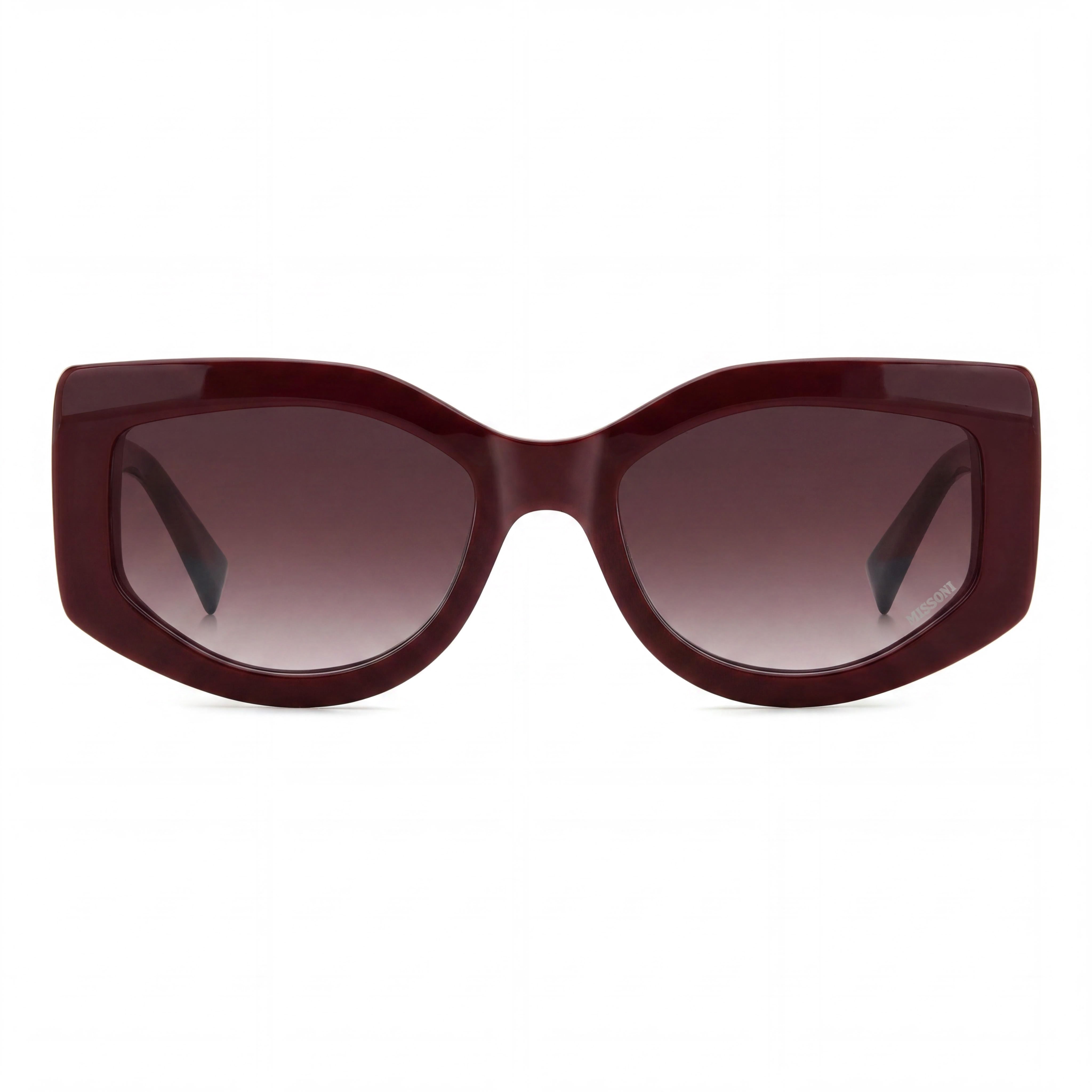 M Missoni Casual Women's Acetate Non-Polarized Sunglasses Burgundy Pink Doubleshade 54-19-140, Photo 2