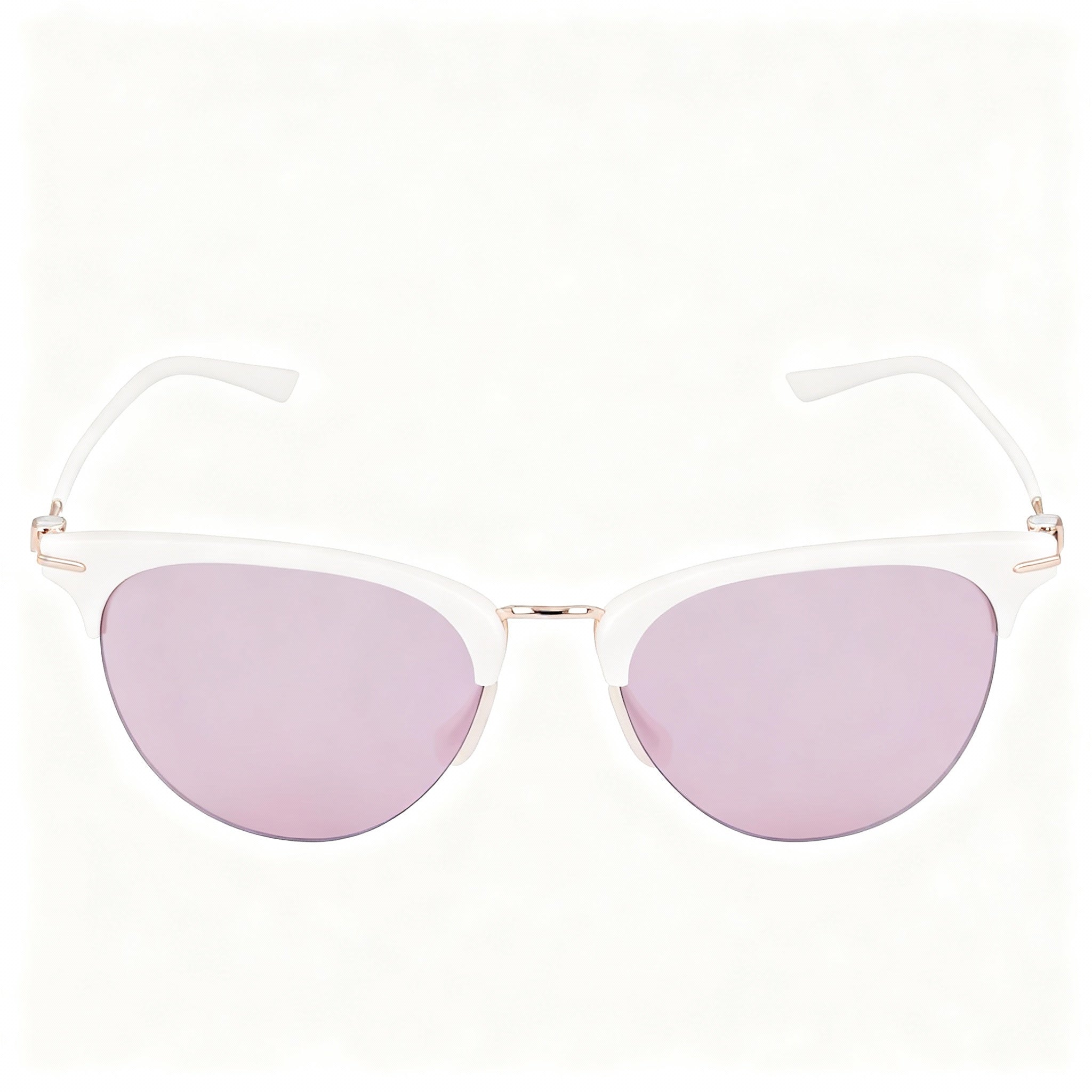 Nike Divot E EV24039 Women's Polarized Summit White / Course Tint Plastic Frame Sunglasses, 54mm