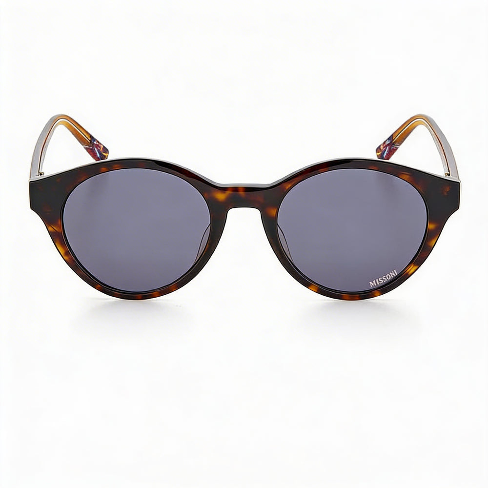 Gafas de sol Missoni Modern para mujer, de acetato, estilo Havana Horn, con protección UV y lentes de policarbonato (43,3-20-145 mm)
