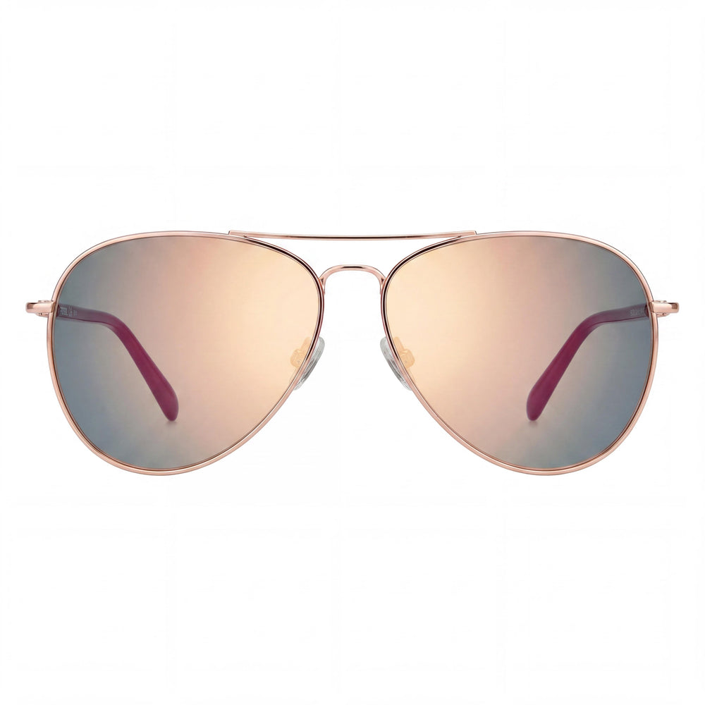 Fossil 3102/G/S Women's Red Gold Rose Gold Alloy Steel Frame UV Protected Polycarbonate Sunglasses 58mm
