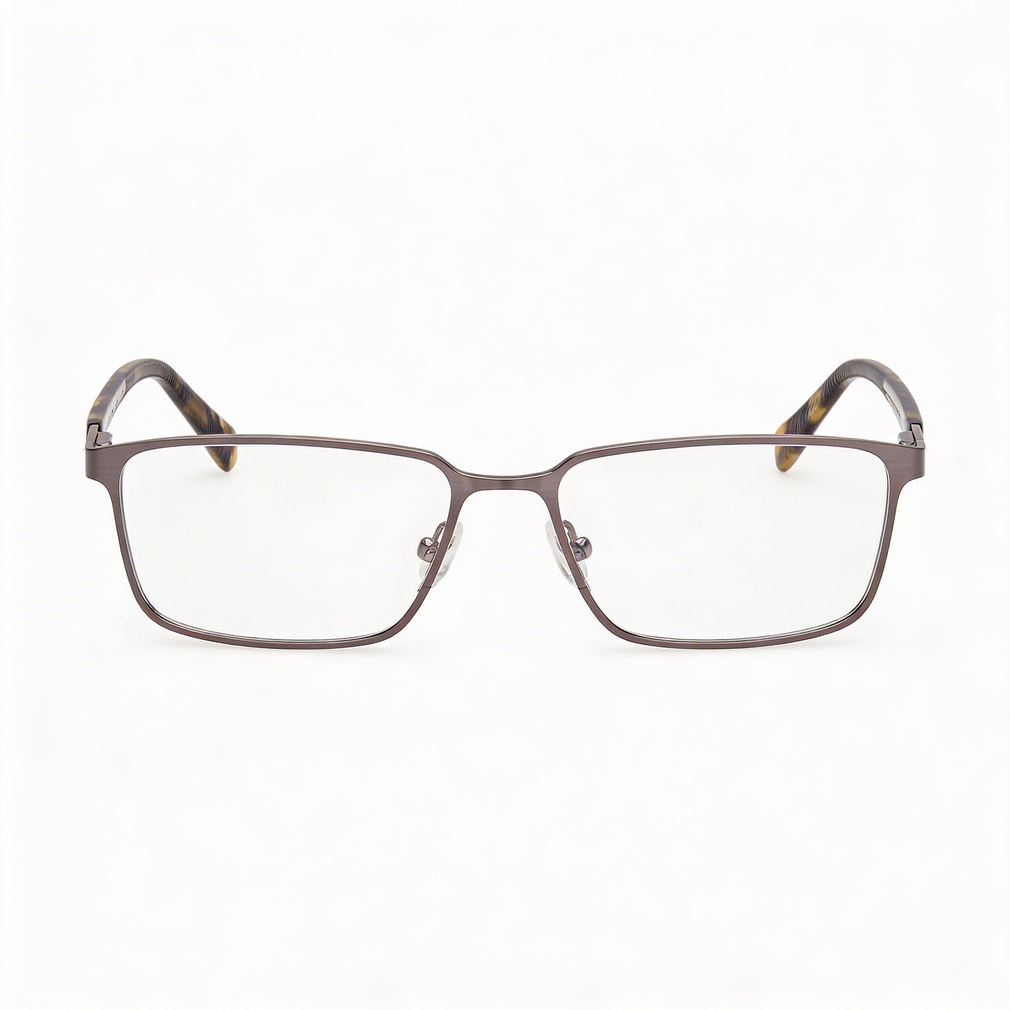 Gafas graduadas unisex GUESS Gu50244 de metal con lentes transparentes, montura satinada en tono bronce, talla 55-16-145, Photo 2