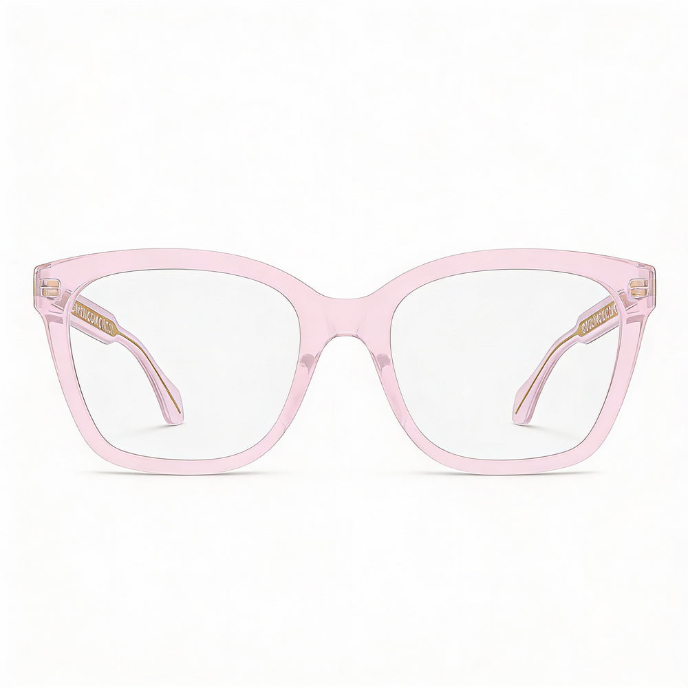 Gucci GG0566ON-004 Pink Transparent Cat-eye Women's Eyeglasses Acetate Polycarbonate 52/18/140