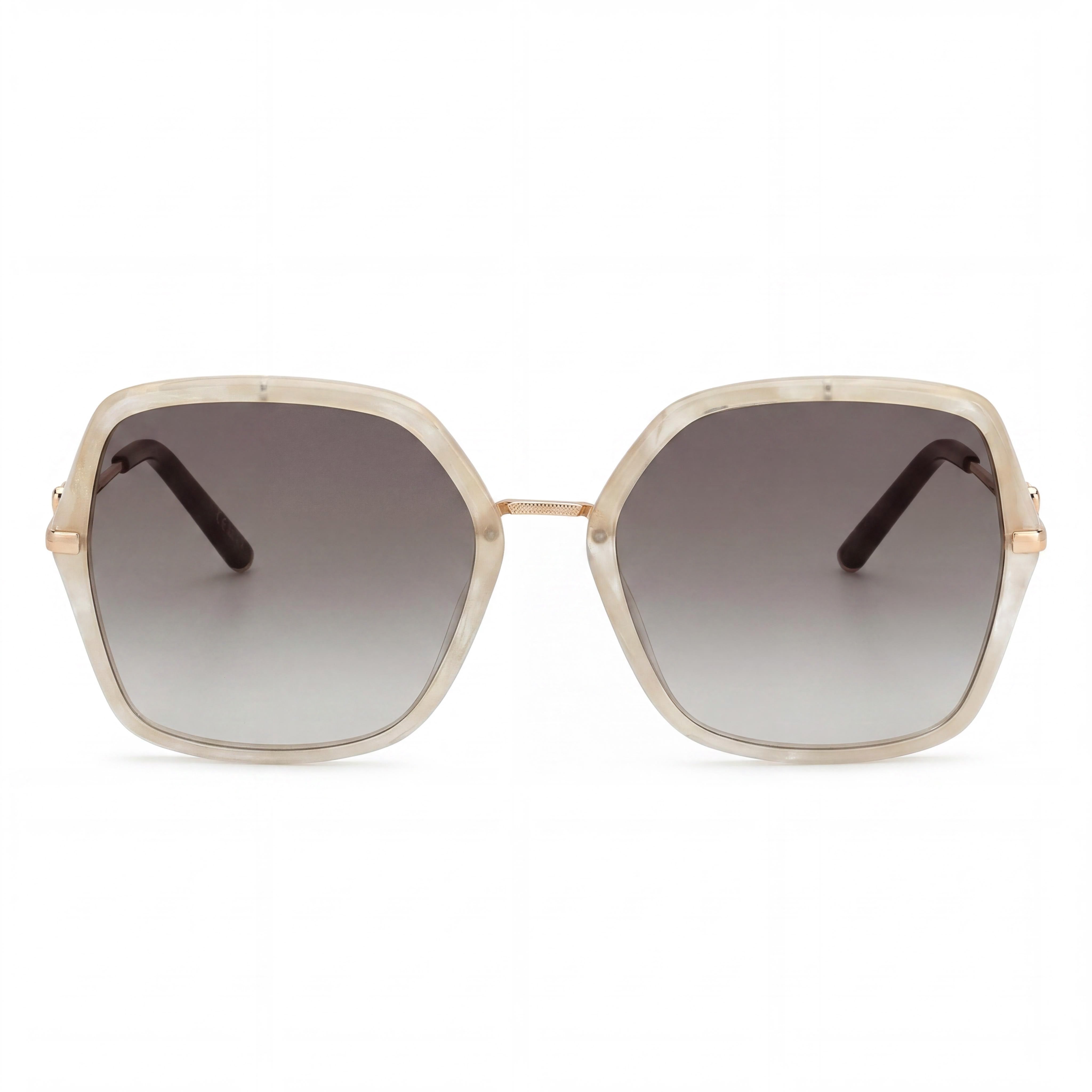 Carolina Herrera Casual Unisex Metal White Marble Pink Doubleshade Sunglasses 57-19-145, Photo 2