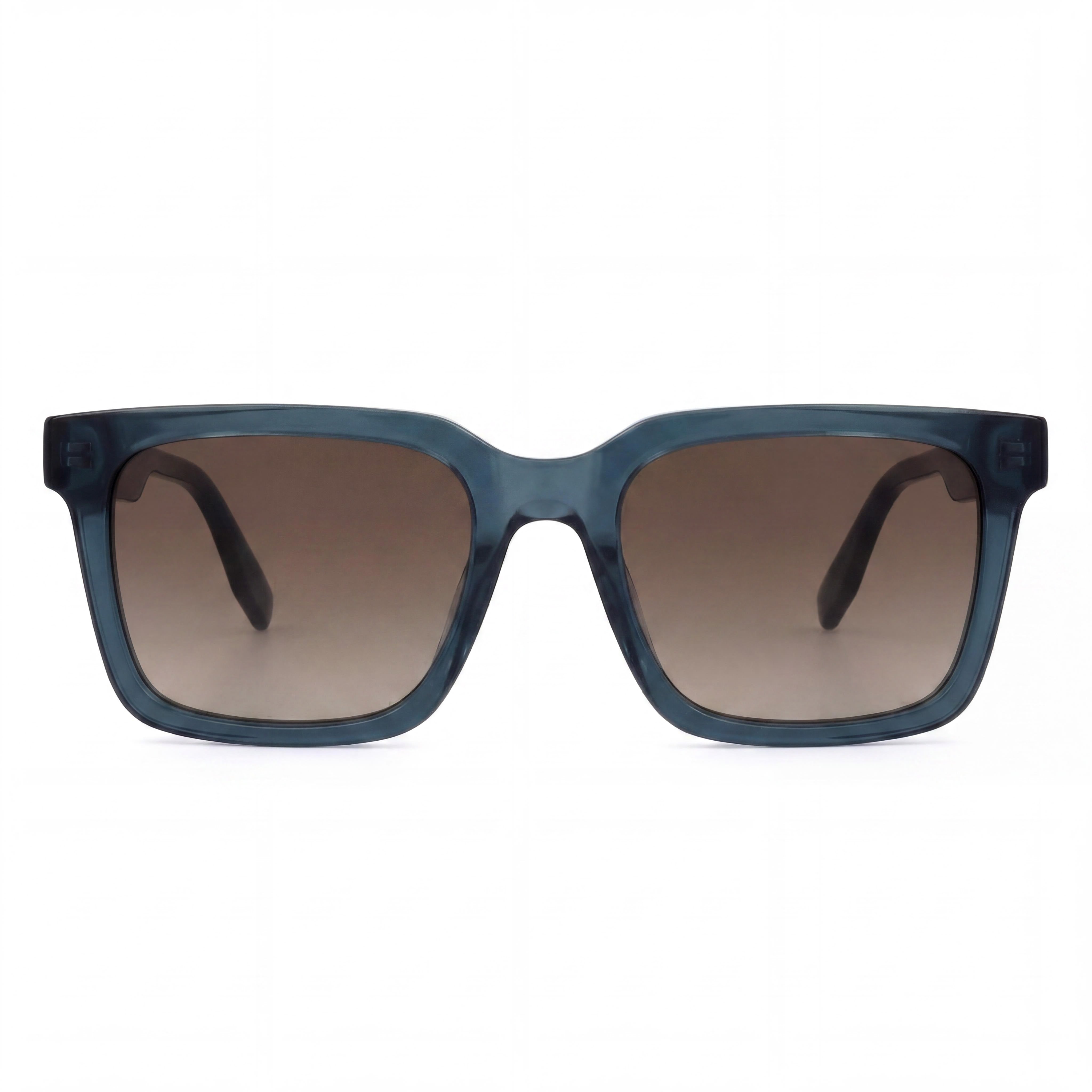 Marc Jacobs Casual Men's Acetate Frame Blue Brown, Non-Polarized Brown Lenses, 53mm Lens Width, Photo 2