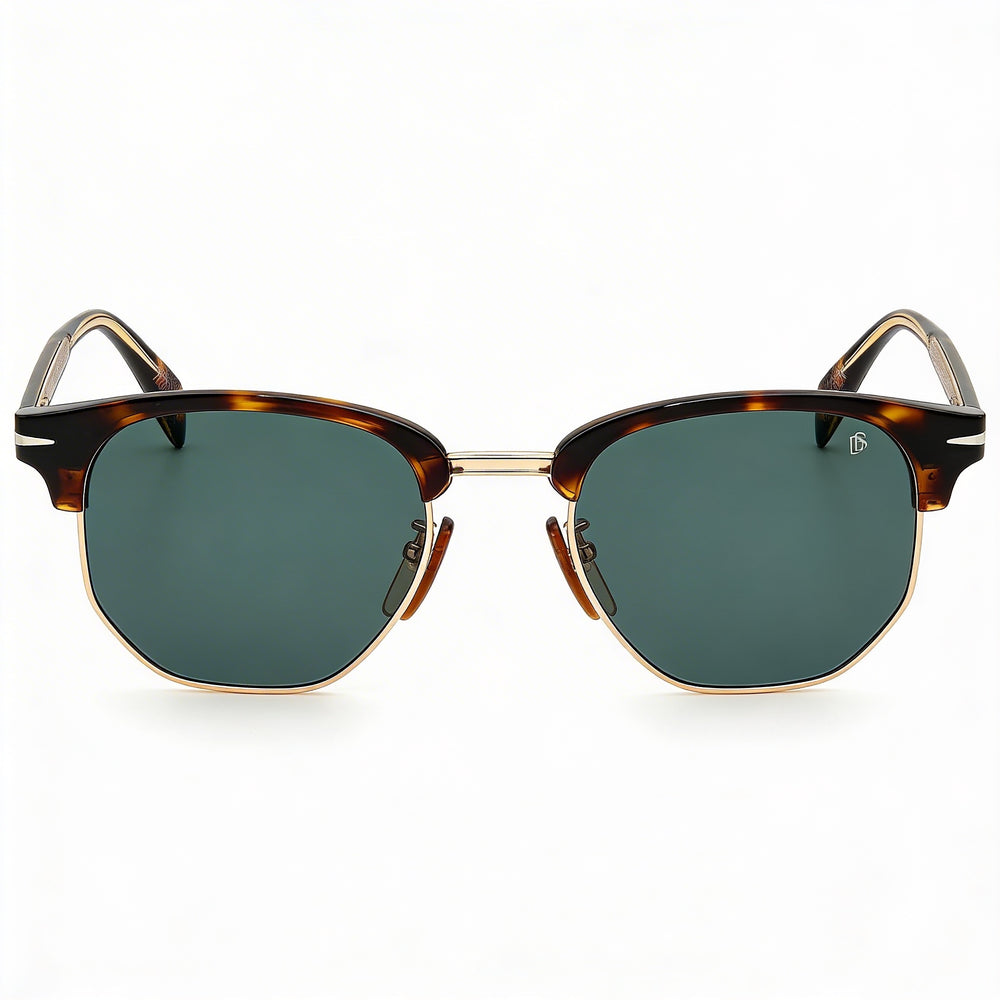 David Beckham Db 1002/S Unisex Dark Havana Green Polyamide Frame Havana Acetate Lens UV Protection 51-21-145mm
