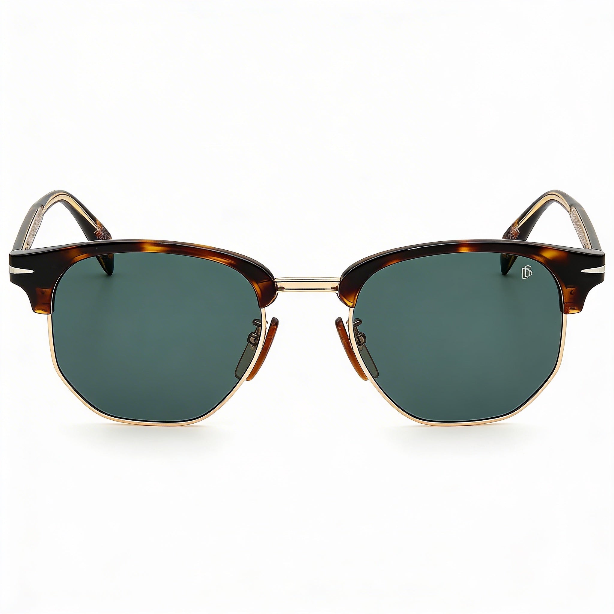 David Beckham Db 1002/S Unisex, montura de poliamida verde habana oscuro, lentes de acetato habana, protección UV, 51-21-145 mm, Photo 2