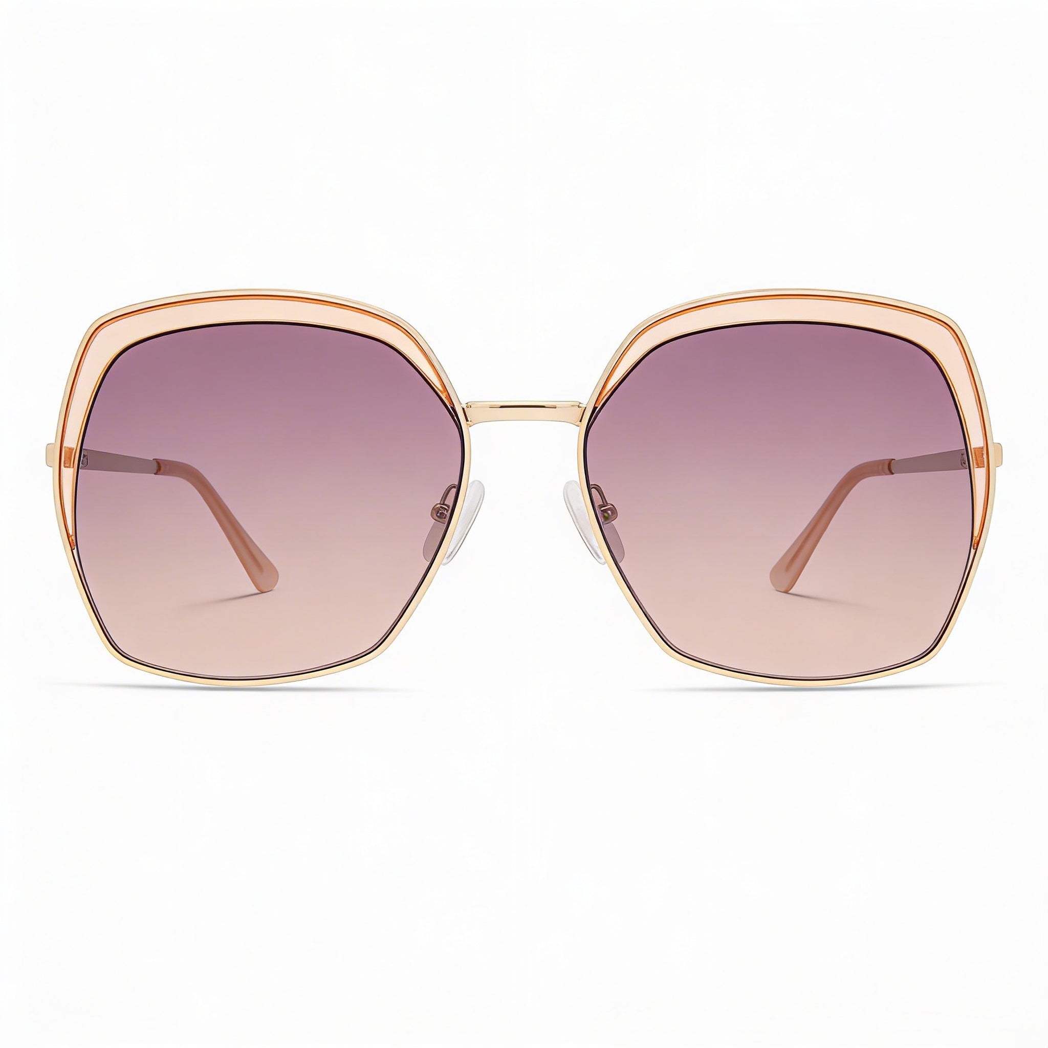 Gafas de sol GUESS Classic para mujer, de metal multicolor, con diseño de mariposa, ahumado, gris degradado, 100 % UV, no polarizadas, 59 mm, Photo 1