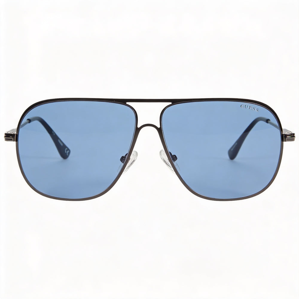 Guess Gf0208 Men's Metal Aviator Gunmetal Sunglasses 100% UV Protection