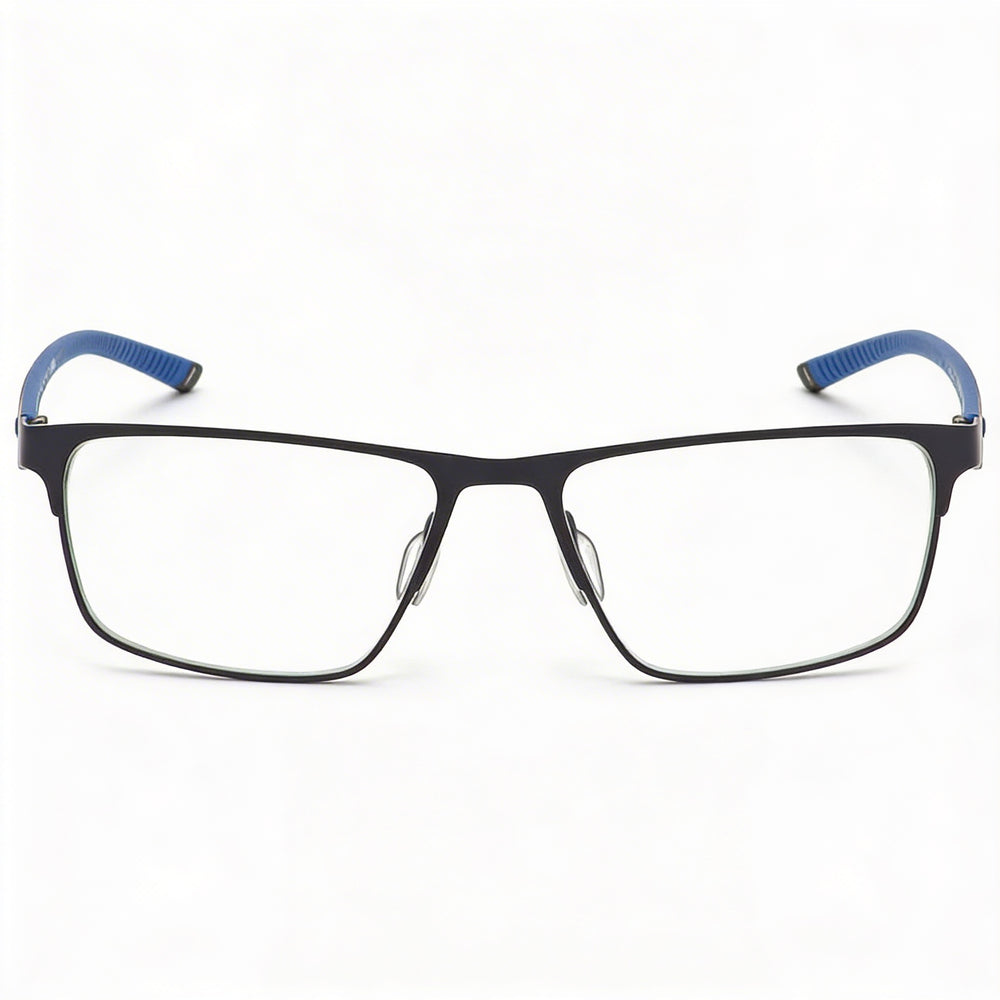 Under Armour Casual Men's Matte Black Blue Alloy Steel Non-Polarised Sunglasses 56mm