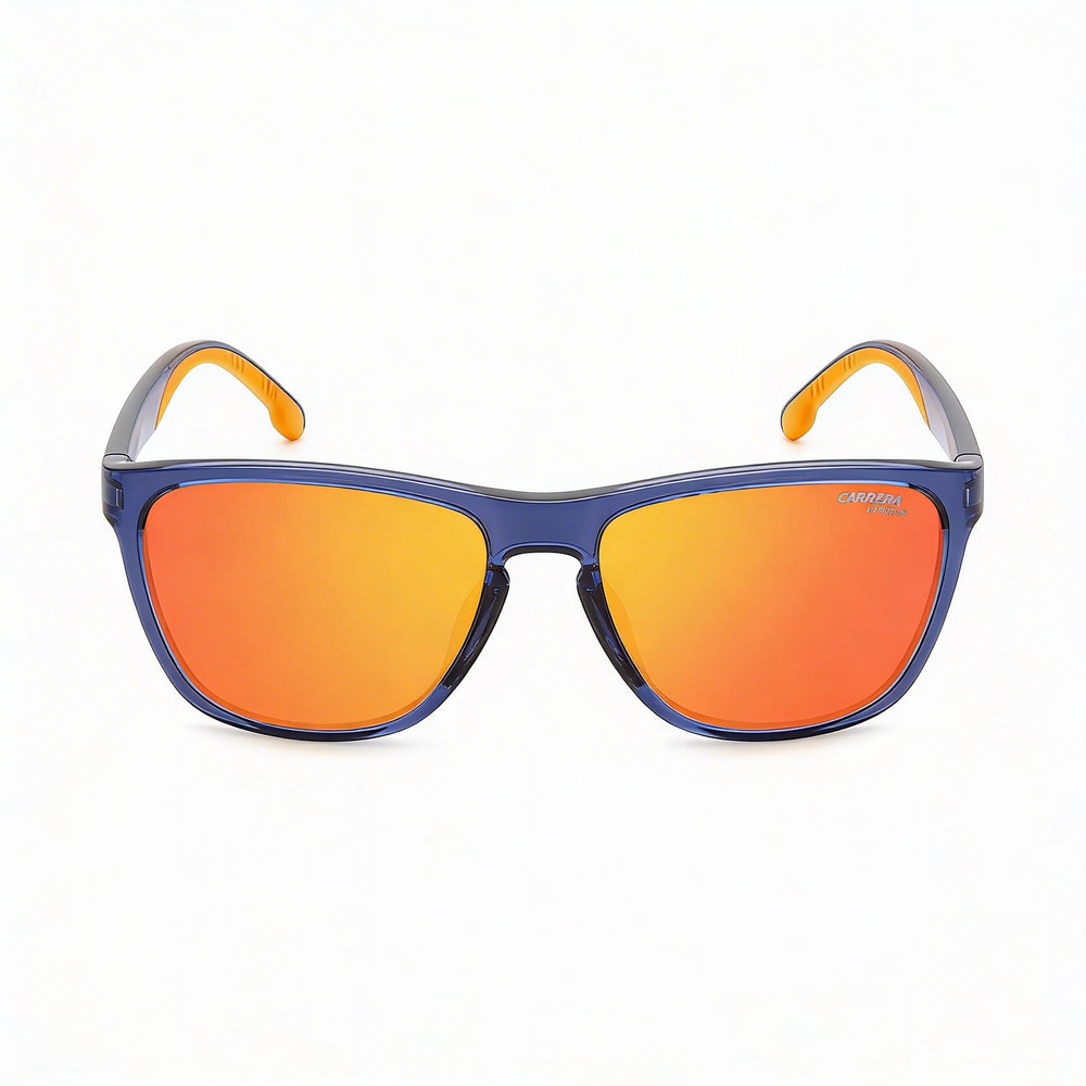 Carrera 8058/S Classic Unisex Blue Orange Frame Blue Lens 56mm UV Protection Sunglasses