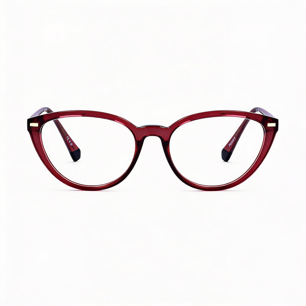 Gafas de sol Polaroid Pld D432 para mujer, transparentes, rojas, inyectadas, 53 mm