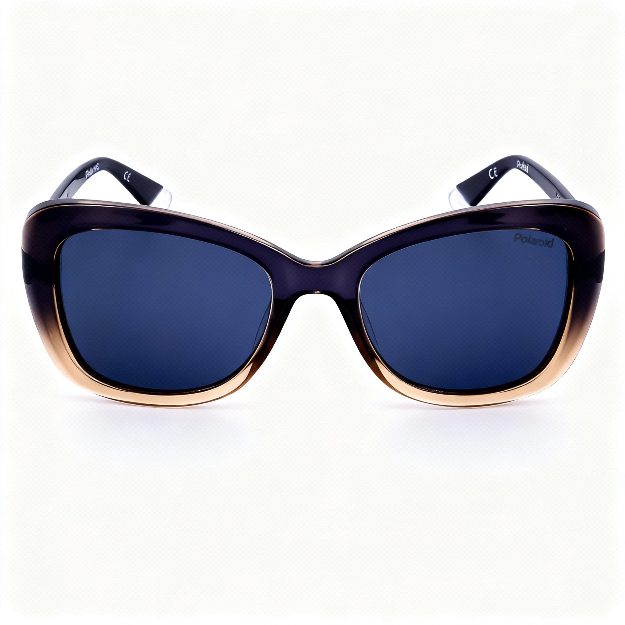 Polaroid Minimalist Women's Non-Polarized Polycarbonate Sunglasses, Blue Beige, 53mm Lens Width, Photo 2