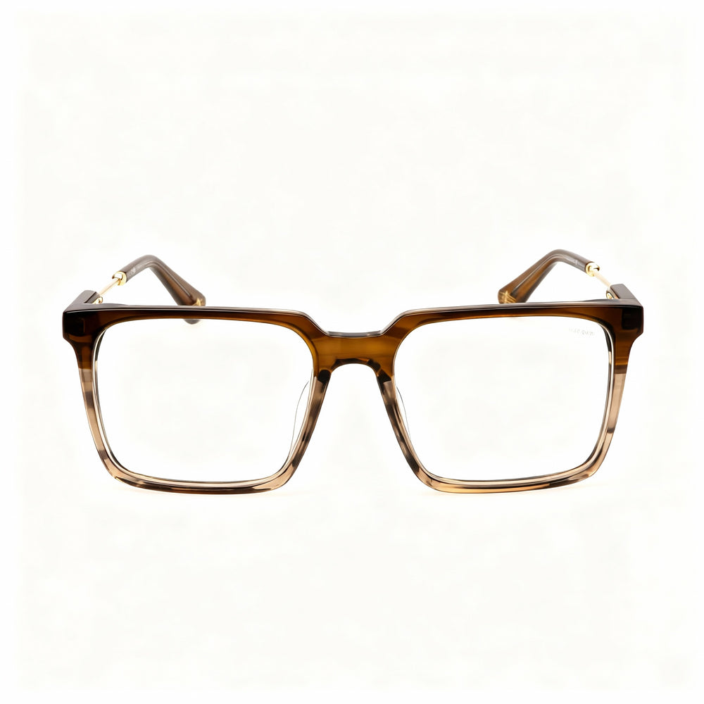 Police Casual Model Unisex Multicoloured Optical Frames with Plastic Lenses, Ready for Prescription, 53mm Lens Width