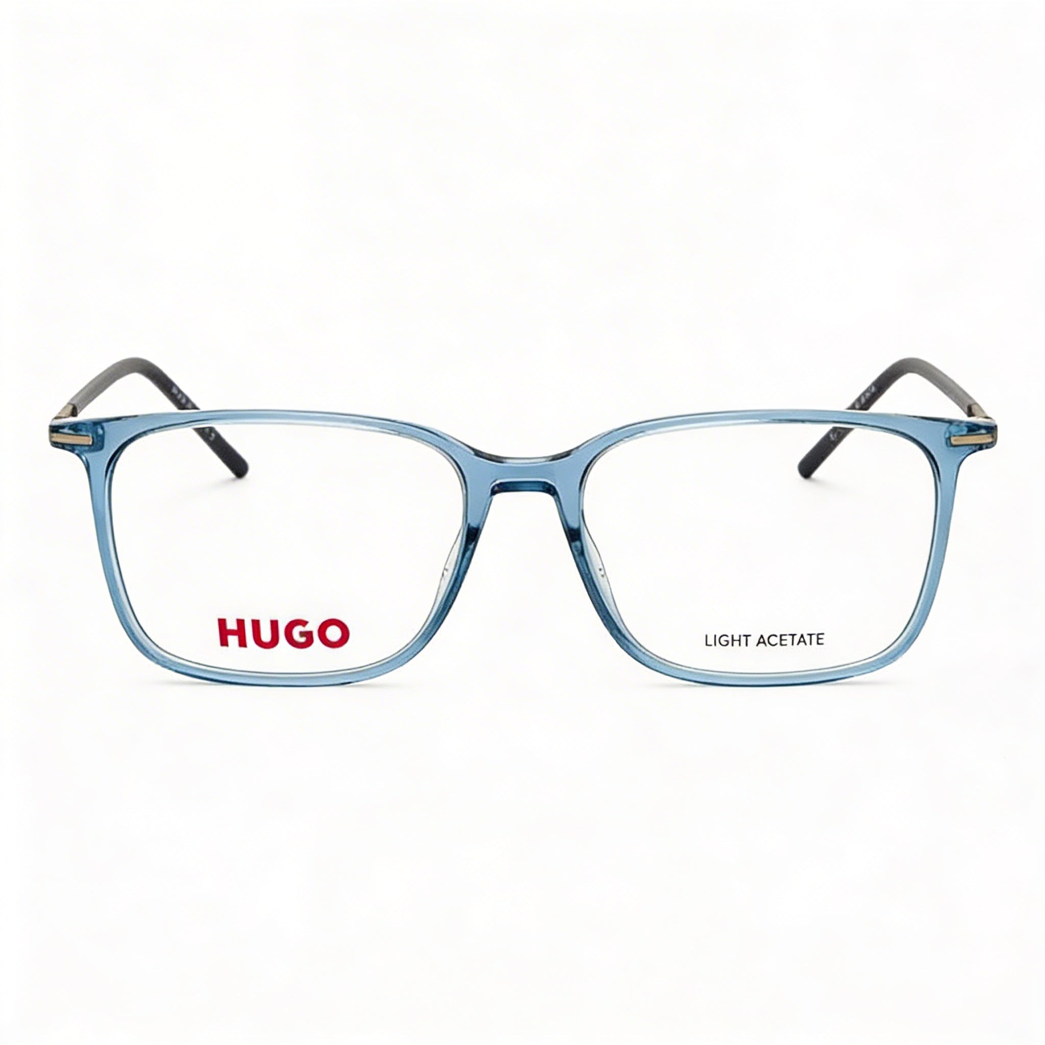 HUGO Modern Hg 1271 Men's Sunglasses with Blue Magnesium Frame and Polycarbonate Lenses, Lens Width 52mm, Photo 2