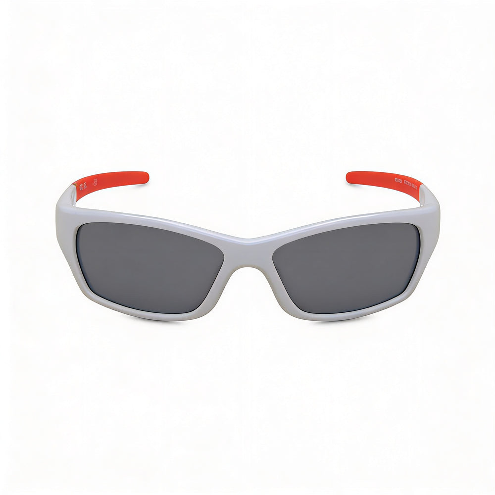 Nike Jolt Dz7378 Unisex Lightweight Alloy Steel UV Protected Sunglasses White Silver Flash 57mm
