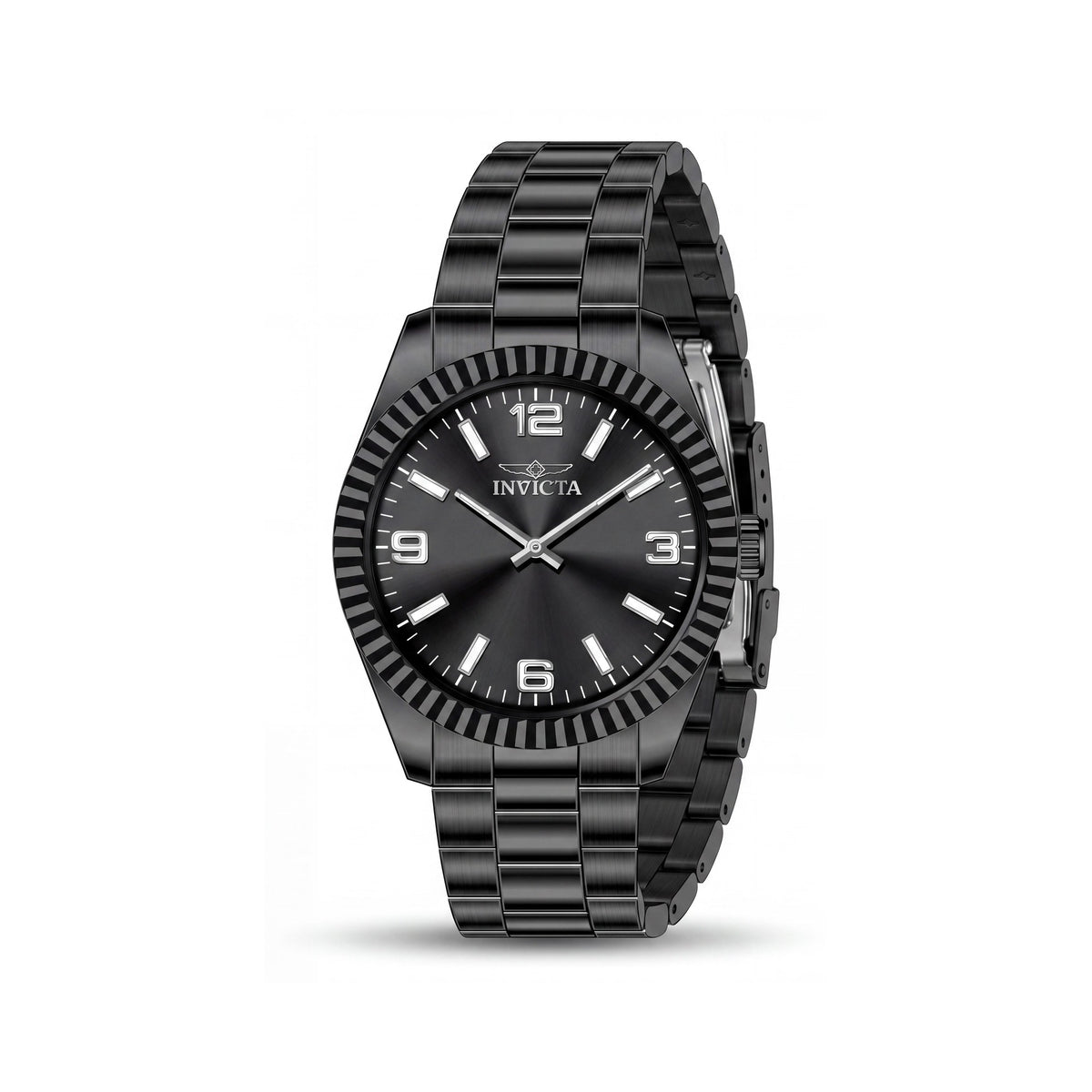 Invicta Specialty 50573 Reloj de Cuarzo para Hombre con Esfera Negra, Brazalete de Acero Inoxidable, Caja de 43mm, Resistente al Agua 50M, Photo 1