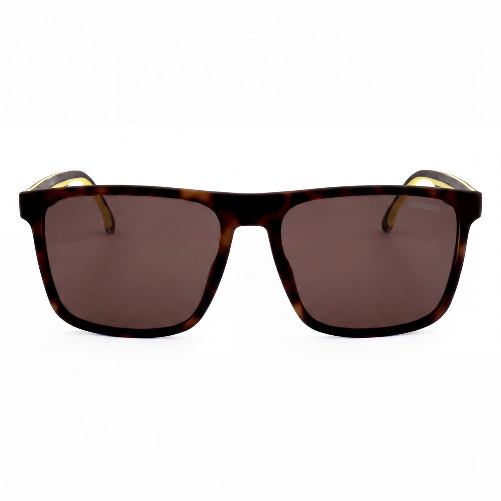 Gafas de Sol Carrera Modern para Hombre, Montura de Poliamida Inyectada, Acabado Mate Habana con Protección UV, 57mm