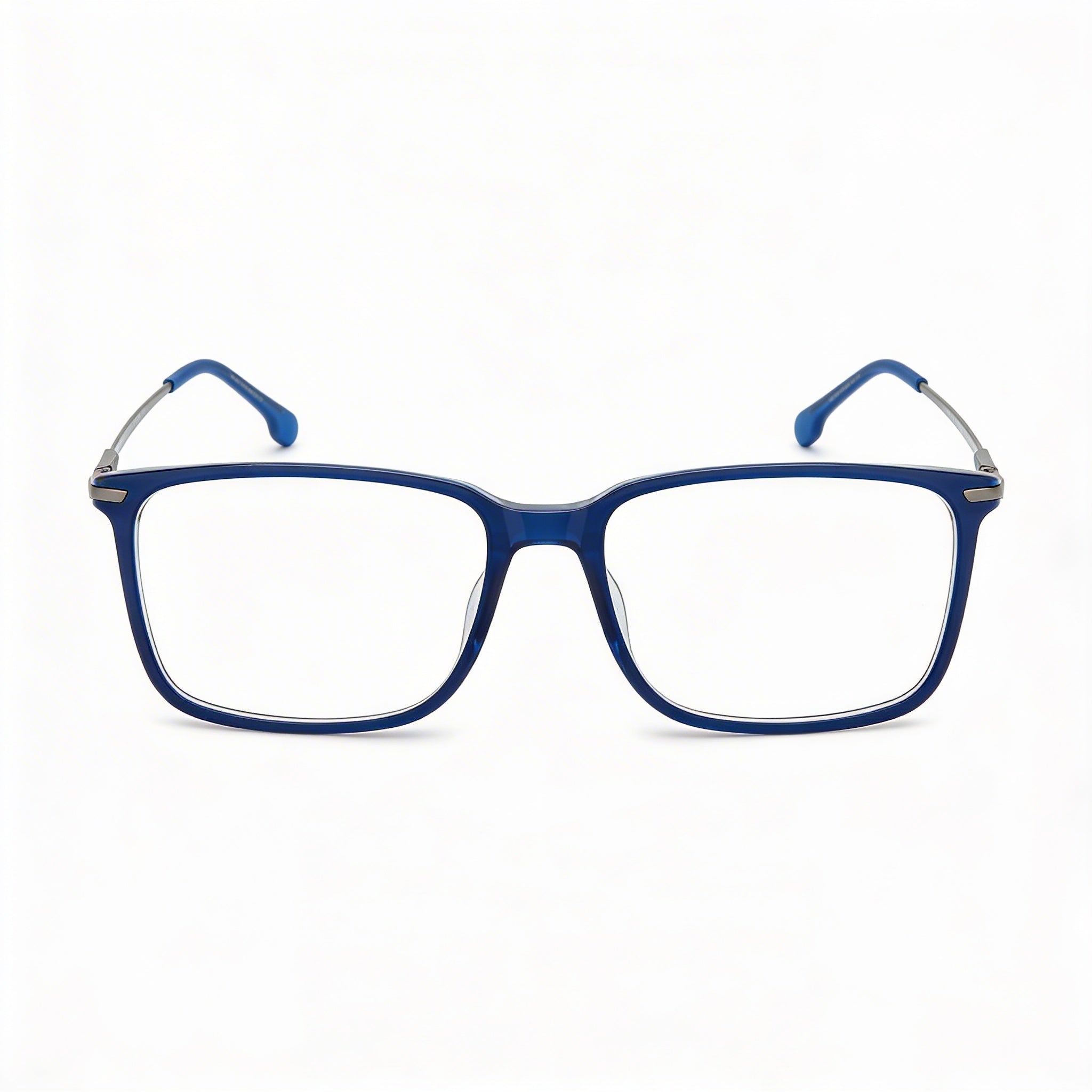 Carrera Rectangular/Square Blue Light Acetate Semi-Rimless Optical Eyeglasses for Men 55-17-140, Photo 1