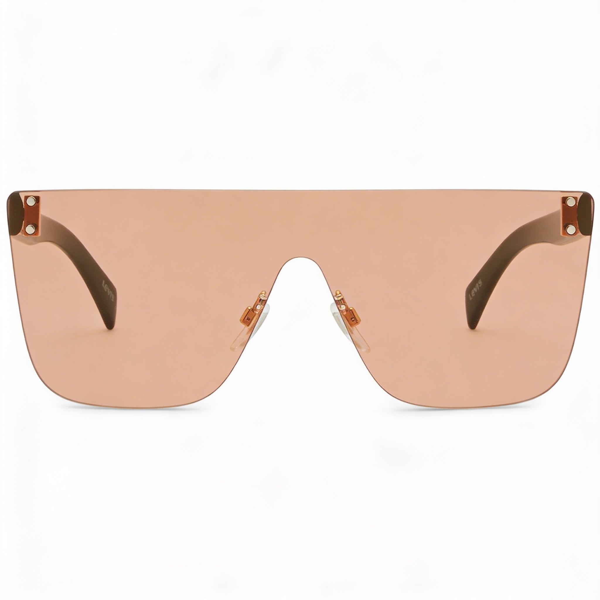 Levi's Seasonal Sunglass Unisex Orange Multi Polyamide Frame Orange Flash Multilayer UV Protected Non-Polarized 99mm, Photo 2