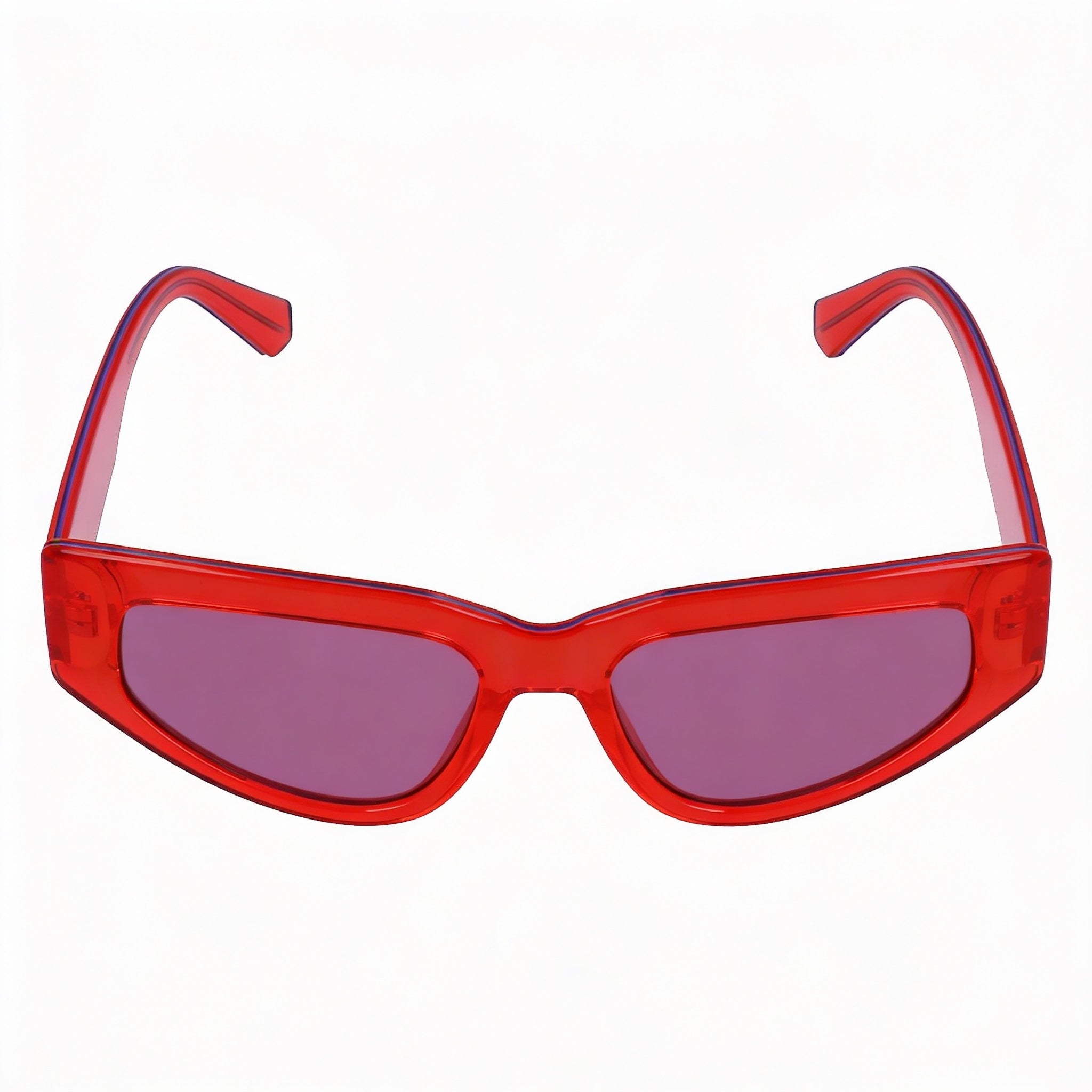 Gafas de sol Calvin Klein CKJ23603S de plástico rojo con forma de ojo de gato para mujer, 100 % protección UV, 53 mm, Photo 2