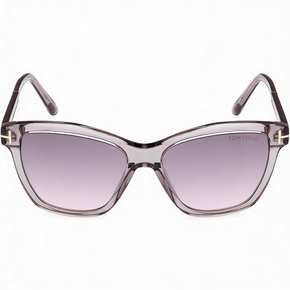 Gafas de sol unisex Tom Ford Sport con montura de acero inoxidable multicolor y lentes plateadas de 54 mm