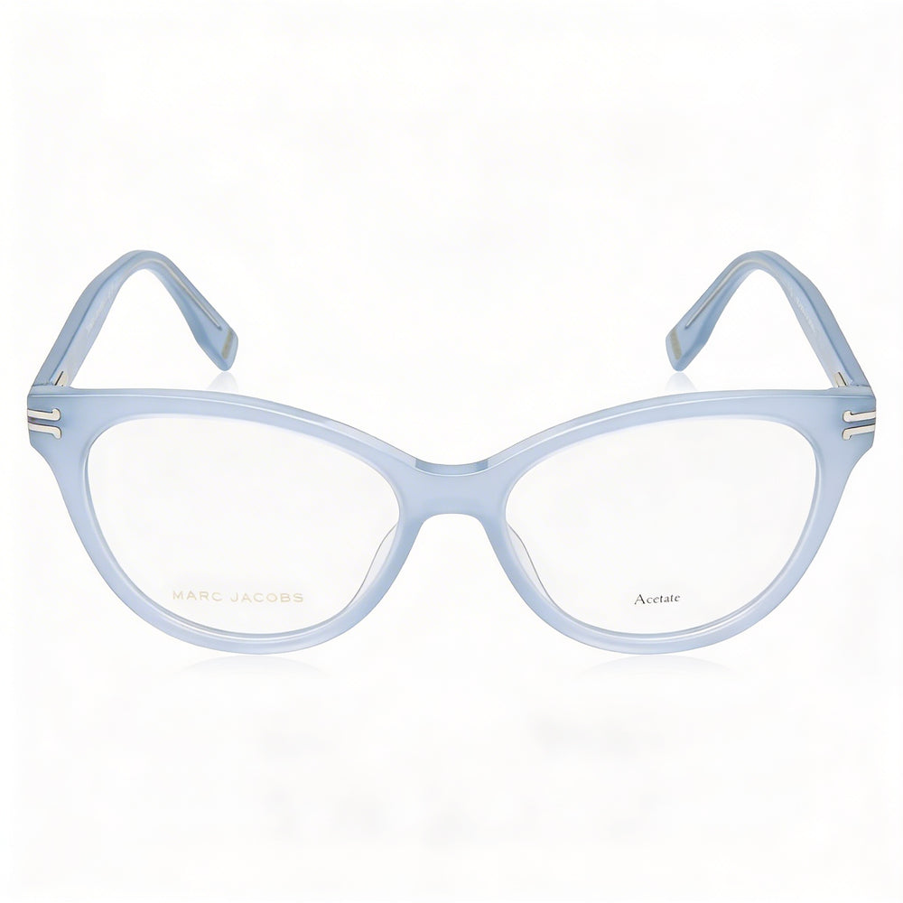 Marc Jacobs MJ 1060 - Montura de gafas de estilo moderno para mujer, acetato azul, ancho de lente de 52 mm