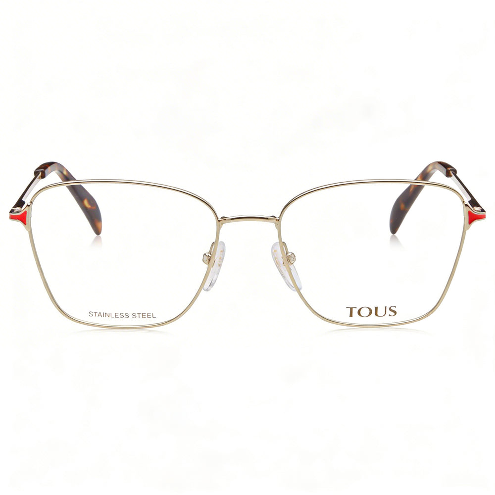 Tous Classic Women's Metal Frame Eyeglasses Light Gold With Coloured Parts 53-17-135