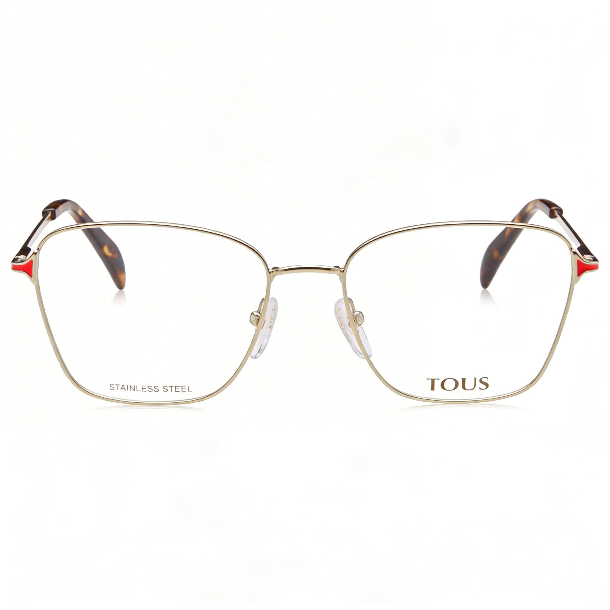 Tous Classic Women's Metal Frame Eyeglasses Light Gold With Coloured Parts 53-17-135, Photo 2