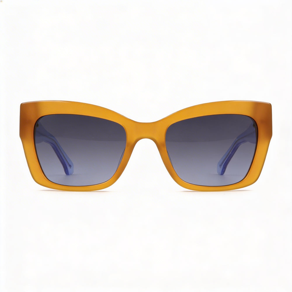 Gafas de sol Kate Spade New York Seasonal para mujer, de acetato marrón y gris oscuro, con protección UV, 53 mm