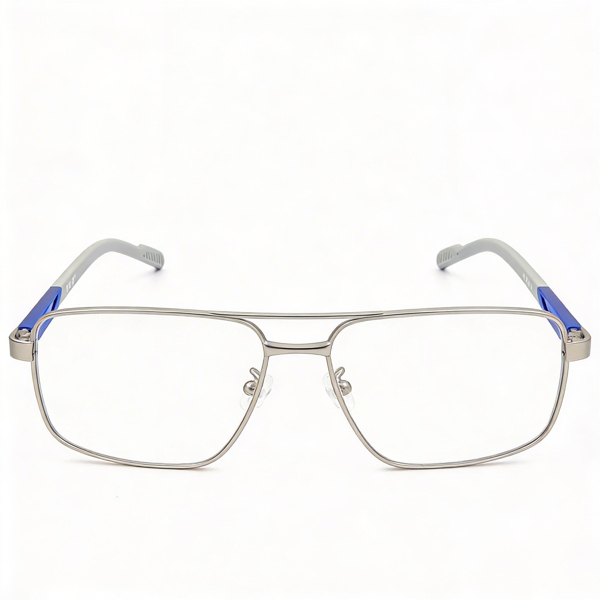 adidas SP5049 Men’s Gray Metal Frame Clear Lens Prescription Eyeglasses (Lens 53mm, Bridge 14mm, Temple 145mm), Photo 2