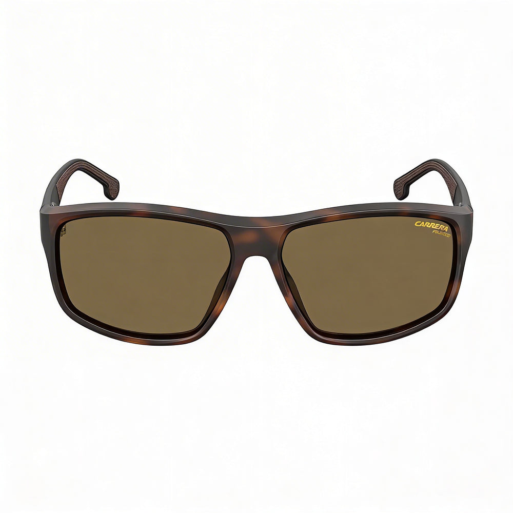 Carrera 8038/S Classic Unisex Dark Havana Polyamide Frame Bronze Lens Polarized UV Protection Sunglasses 61mm