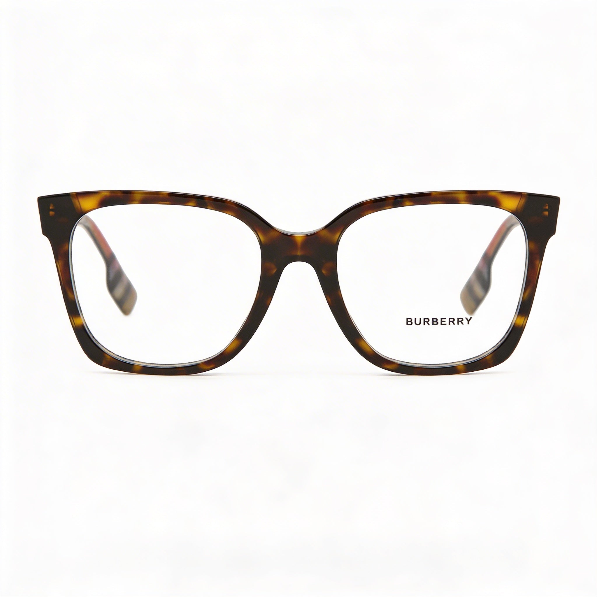 BURBERRY Be 2347 Gafas ópticas de plástico para mujer, color havana oscuro, armazón de 52 mm, lente de 19 mm, puente de 140 mm, patilla, Photo 2