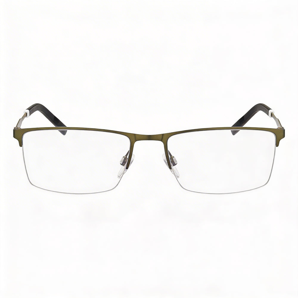 Gafas Tommy Hilfiger Th 1830 para Hombre, Marco de Acero Inoxidable Color Verde Oliva con Lentes de Policarbonato 56mm