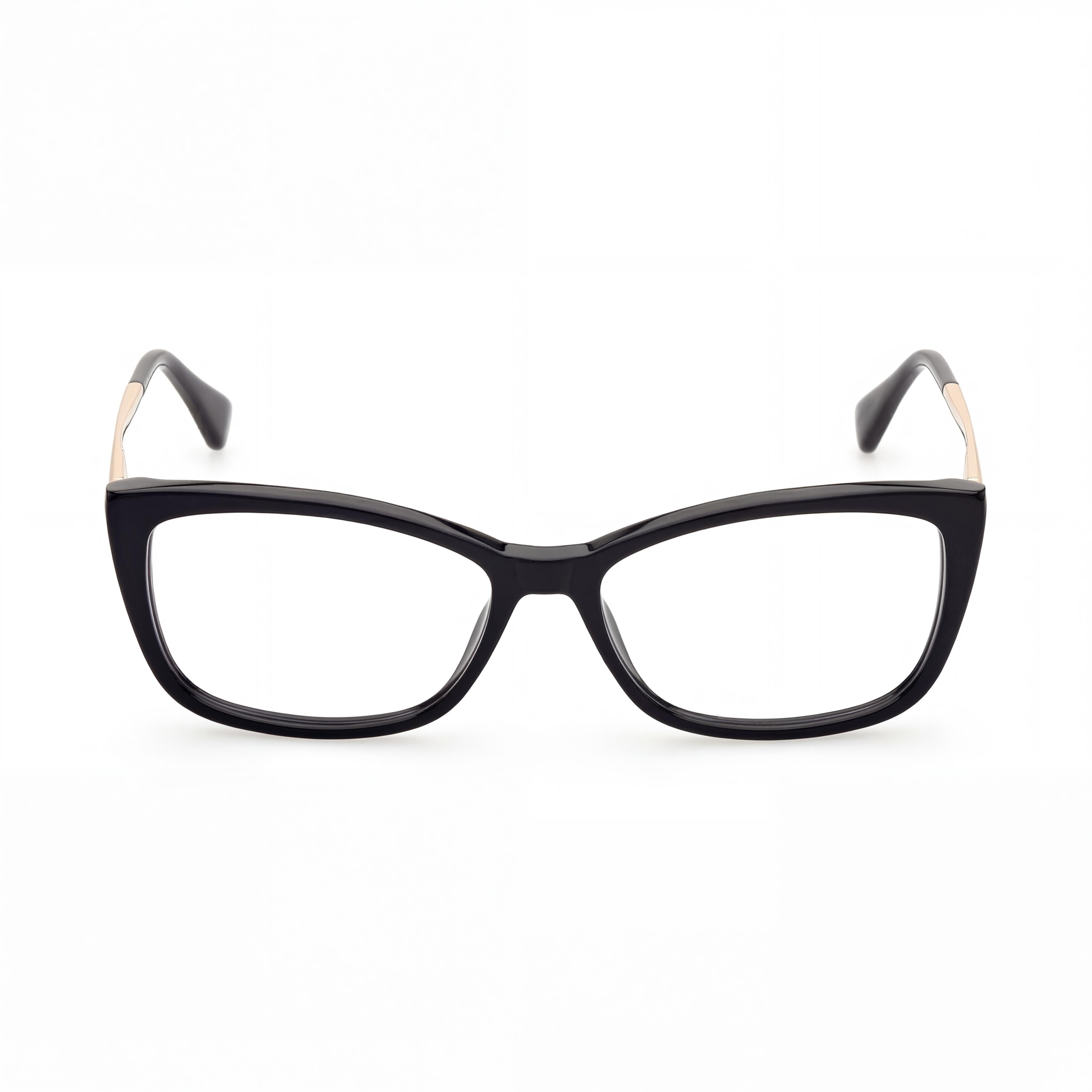 MaxMara Casual para mujer, montura de plástico negro brillante, no graduables, 54 mm, Photo 2