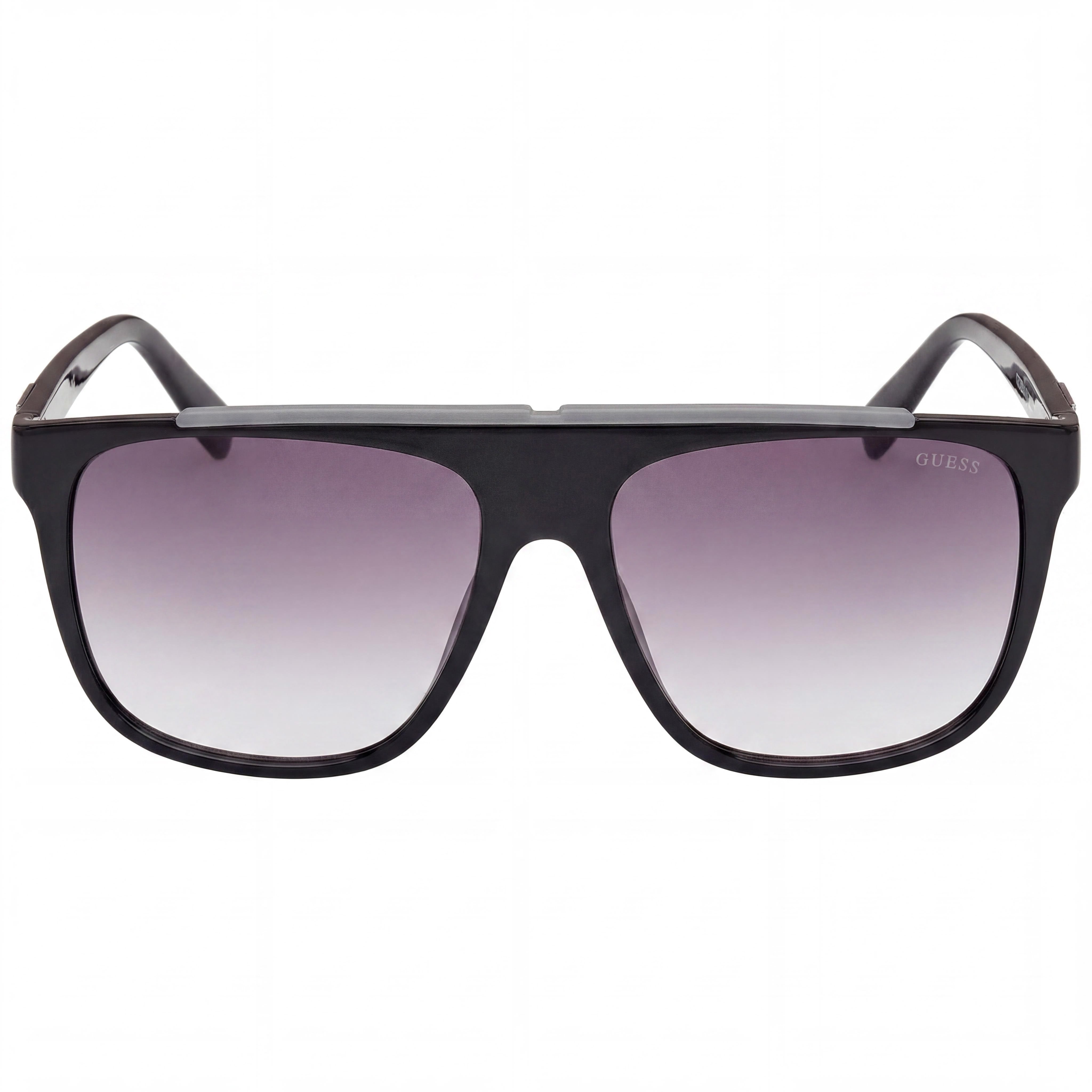 GUESS Men's Aviator Sunglasses Crystal Frame Gradient Smoke Lenses UV Protection 58mm, Photo 2
