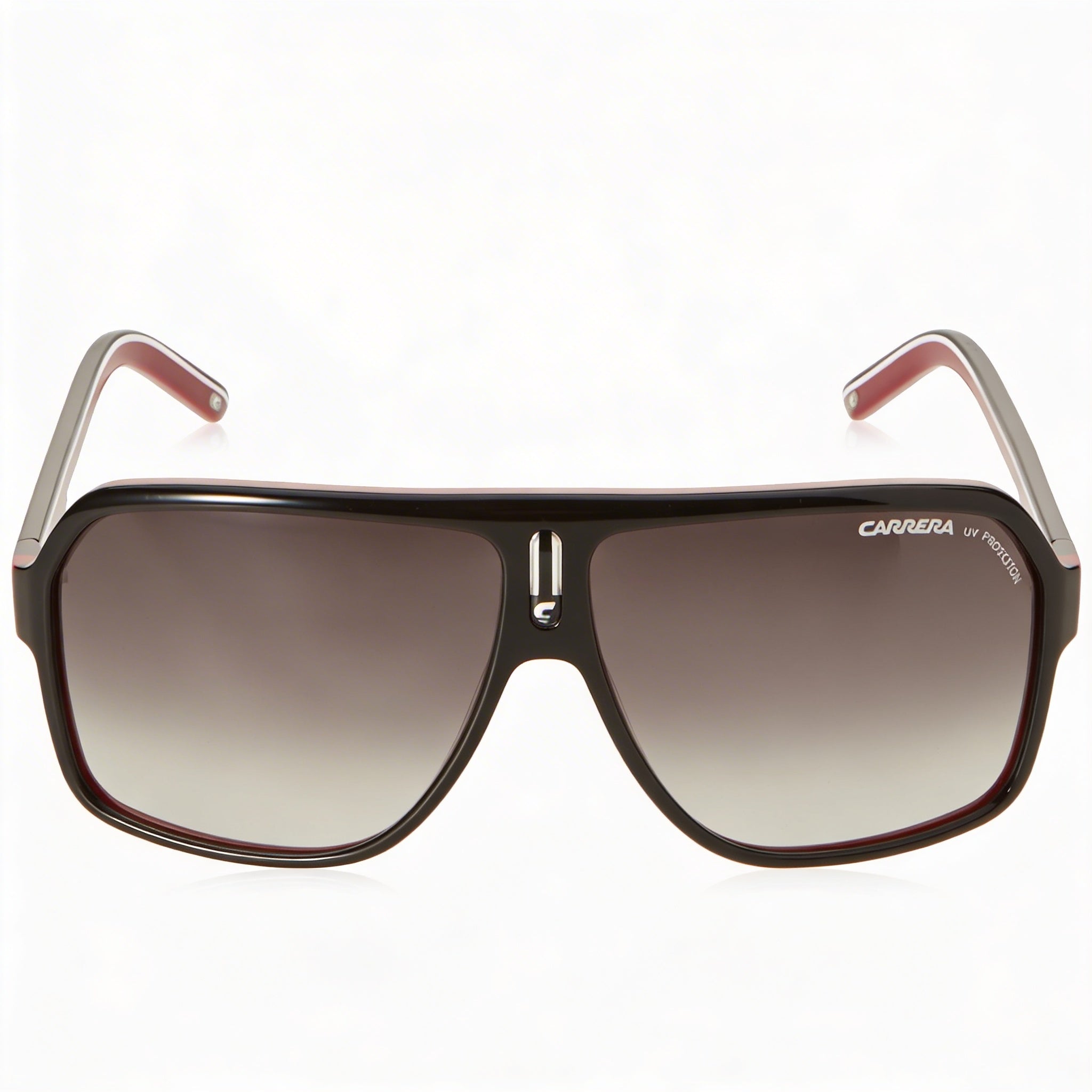 Carrera CARRERA 27 Men's Black Red Crystal White Plastic Frame Dark Grey Shaded UV Protected Sunglasses 62mm, Photo 2