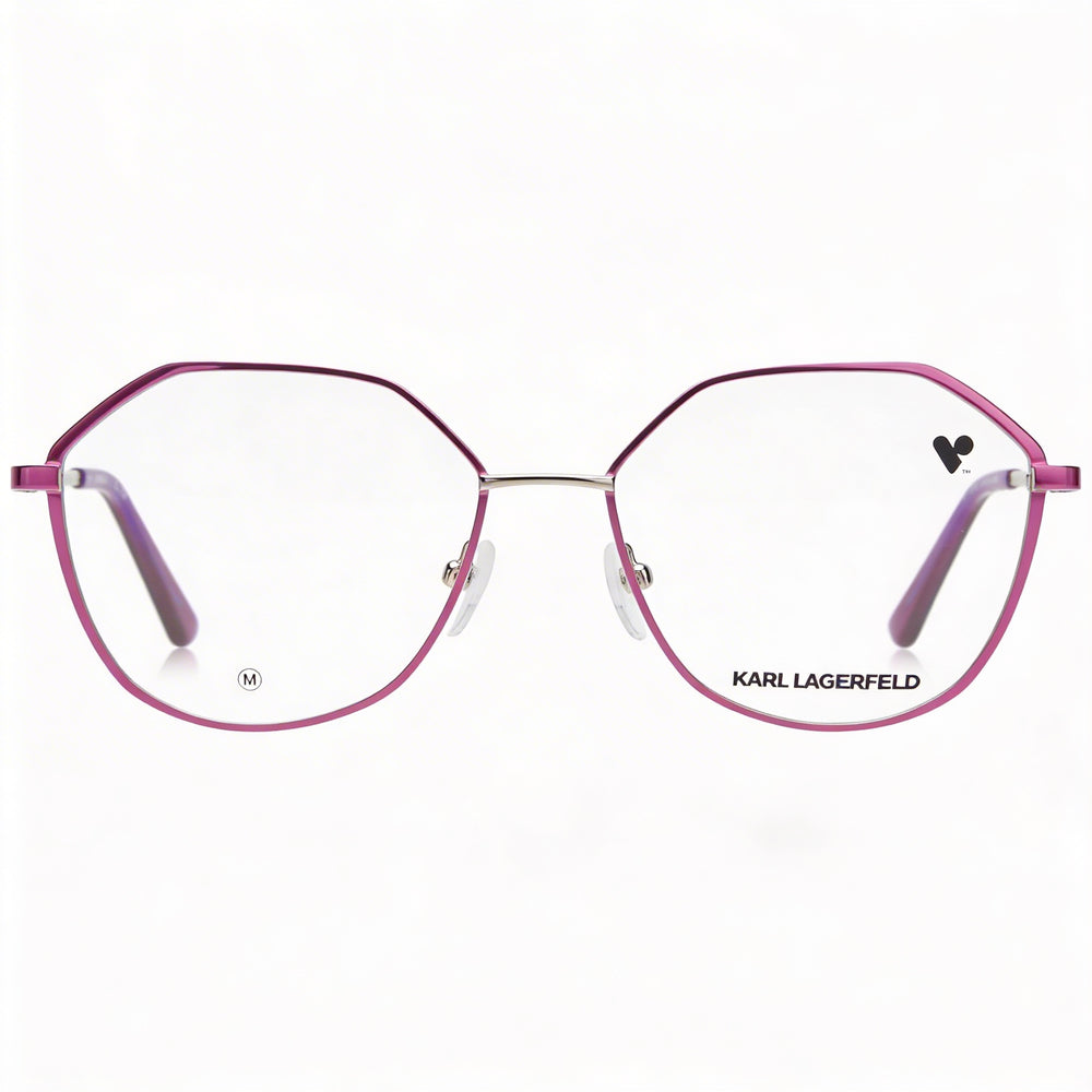 Gafas de sol informales KARL LAGERFELD para mujer con montura de acetato fresa y lentes no polarizadas de 54 mm
