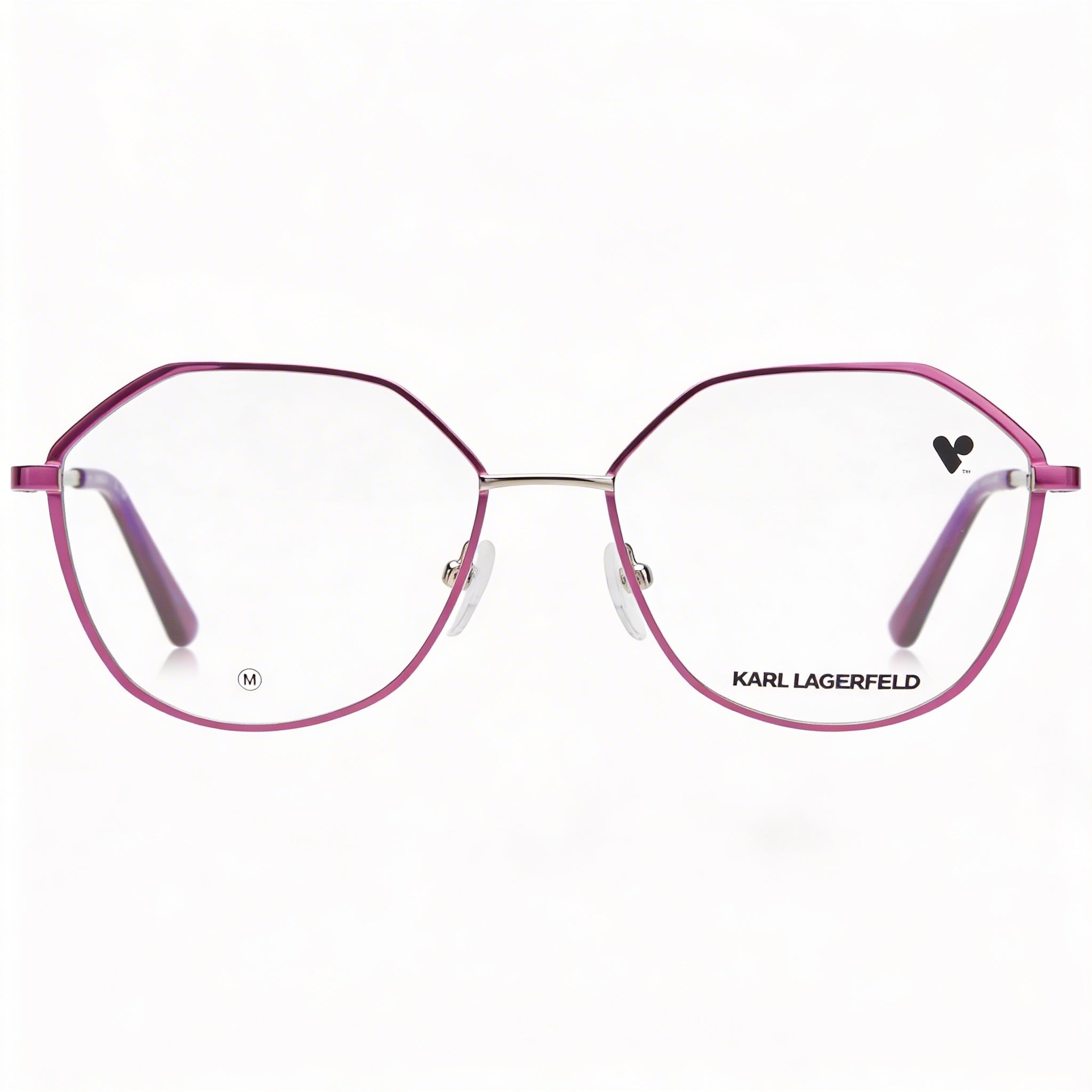 Gafas de sol informales KARL LAGERFELD para mujer con montura de acetato fresa y lentes no polarizadas de 54 mm, Photo 2