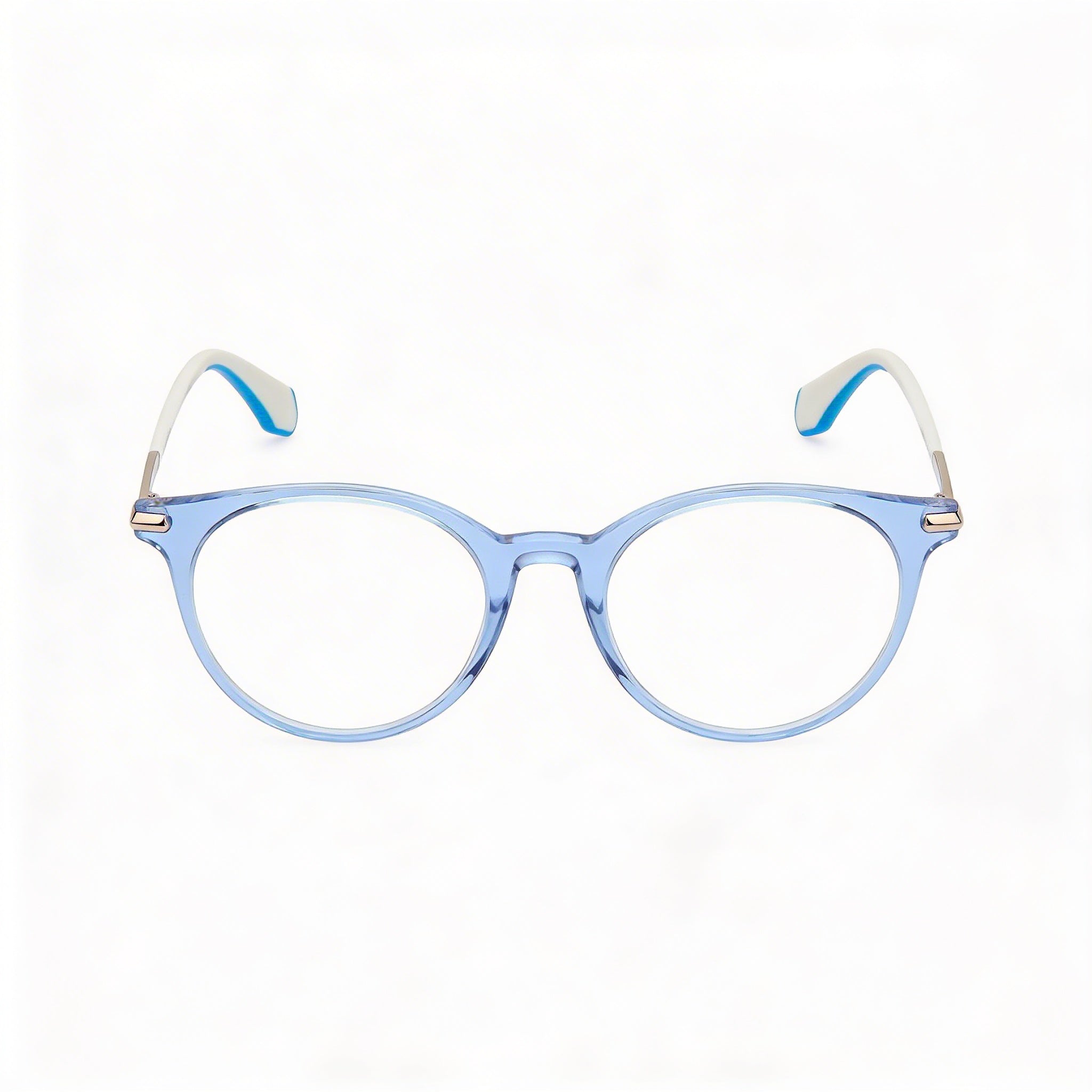 Adidas Or5073 Unisex Plastic Eyeglasses Light Blue White 51-18-145 Transparent Demo Lenses Prescription Ready, Photo 2