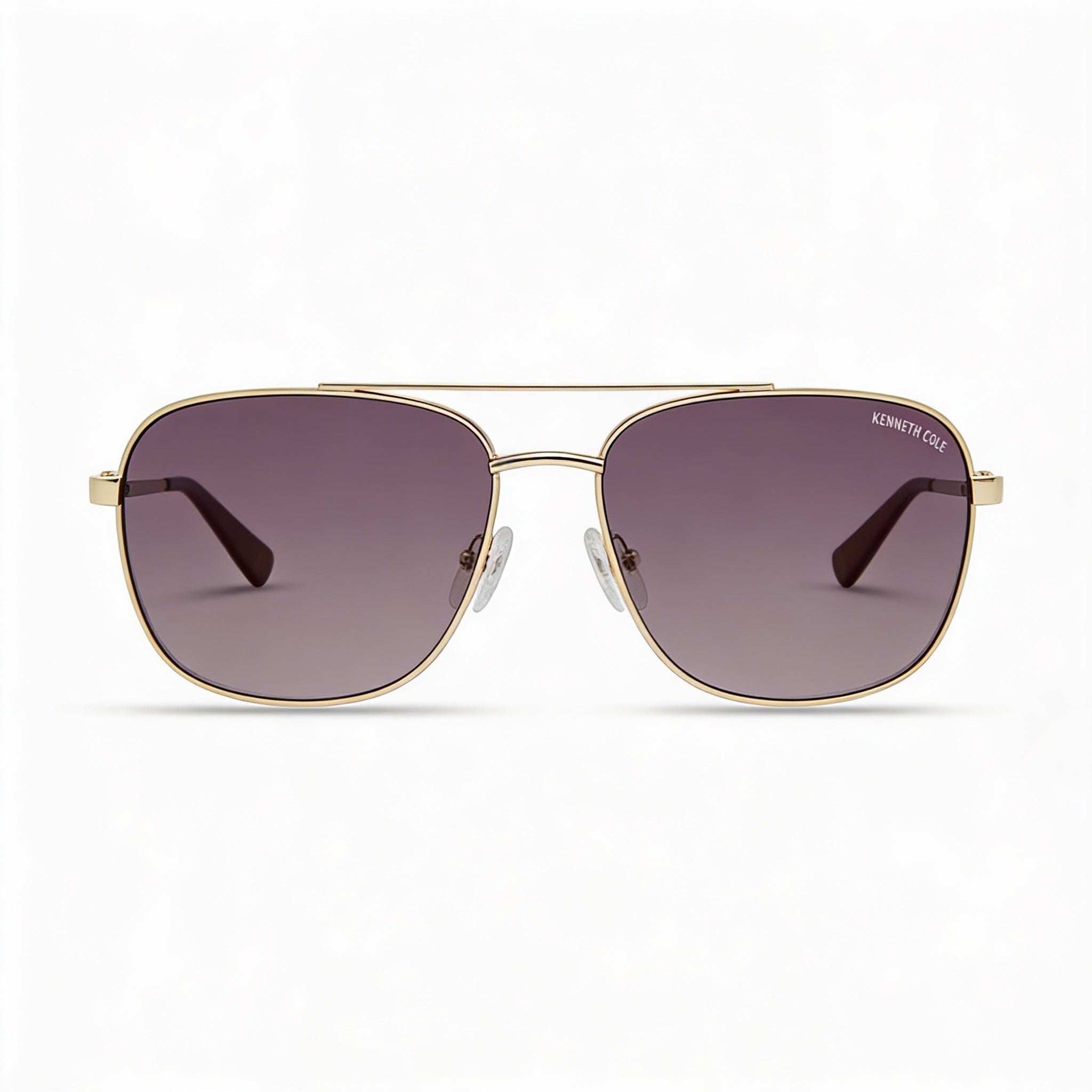 Kenneth Cole New York Kc5932f Women's Gold Metal Frame Gradient Brown Lens Sunglasses 59mm, Photo 2