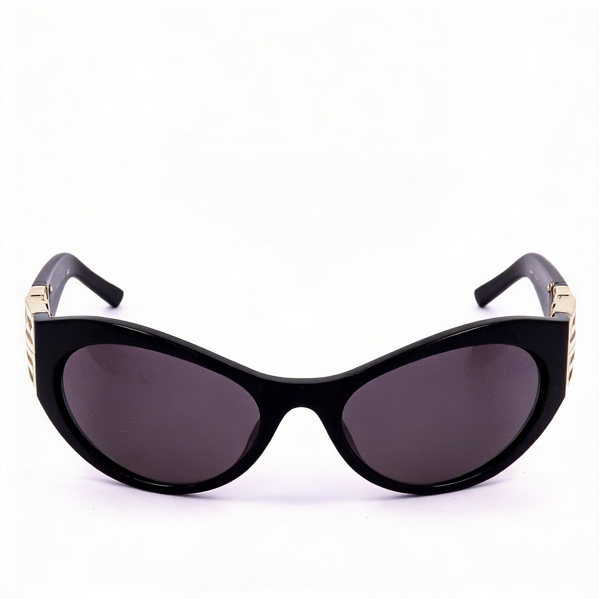 Givenchy Casual Women's Shiny Black Plastic Smoke Non-Polarized 100% UV Protection Sunglasses 63mm, Photo 2