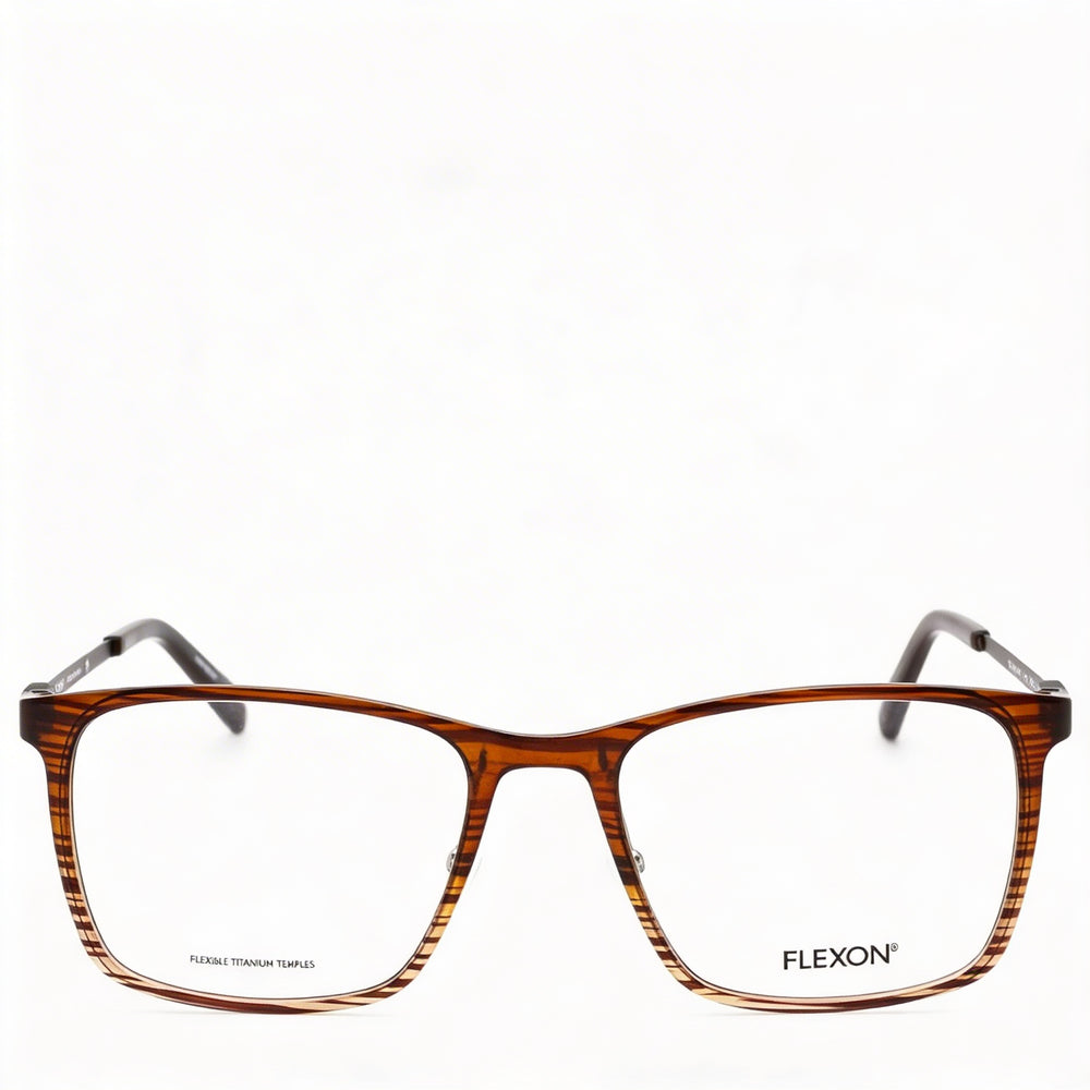 Gafas unisex Flexon Ep8011 con montura de acetato, color marrón y gris, 53 mm