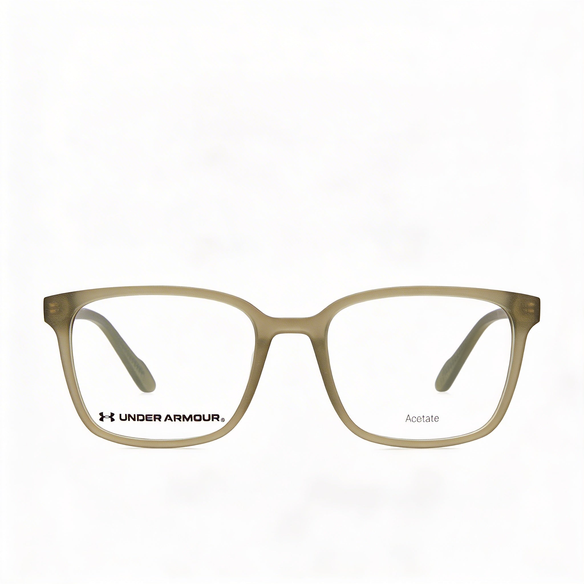 Gafas de sol modernas Under Armour para hombre, con montura de acetato y lentes de policarbonato, verde mate, 52 mm, Photo 2