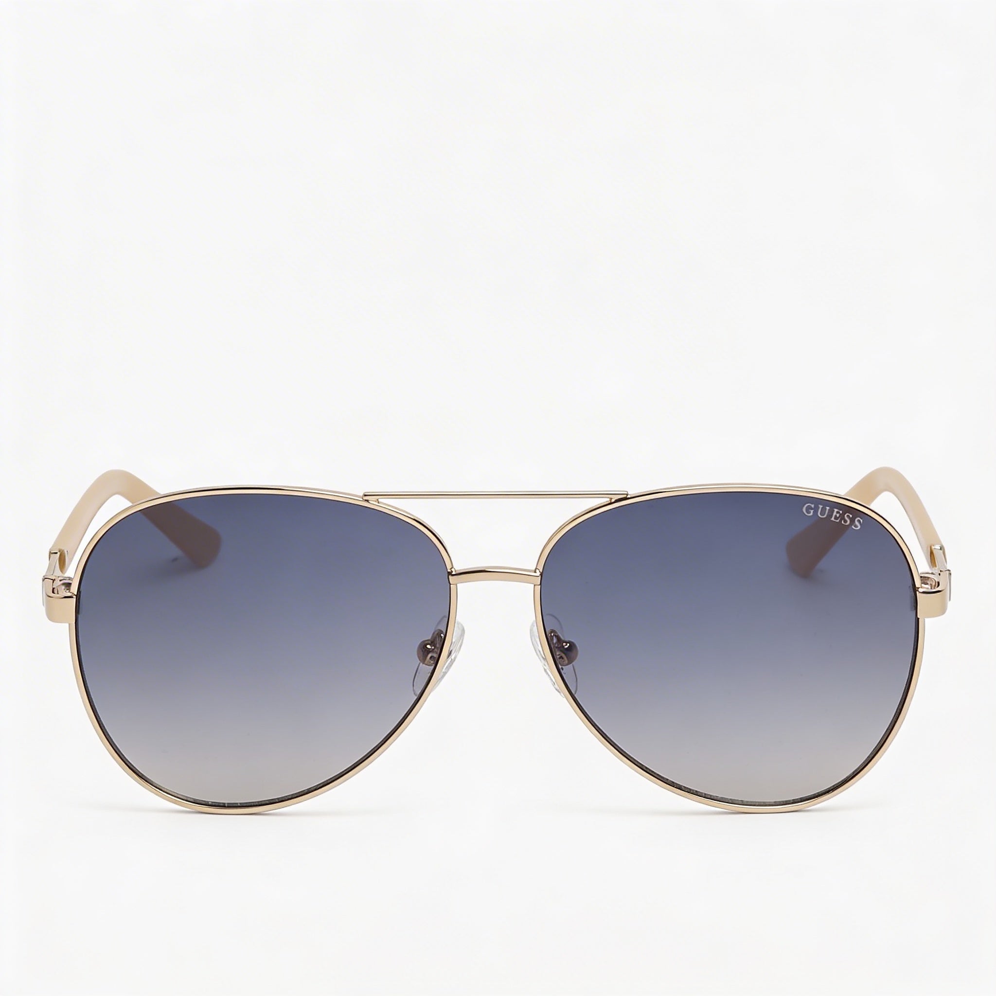 Gafas de sol GUESS Gu00173 para mujer, de metal, color oro rosa degradado, azul, 60-13-140, Photo 2