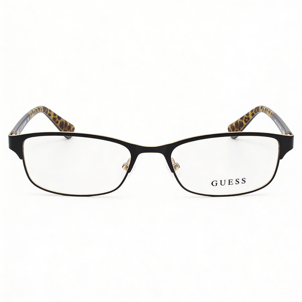 GUESS gu2614 Unisex Eyeglasses with Matte Black & Matte Gold Metal Frame, Non- Lenses 52/17/135