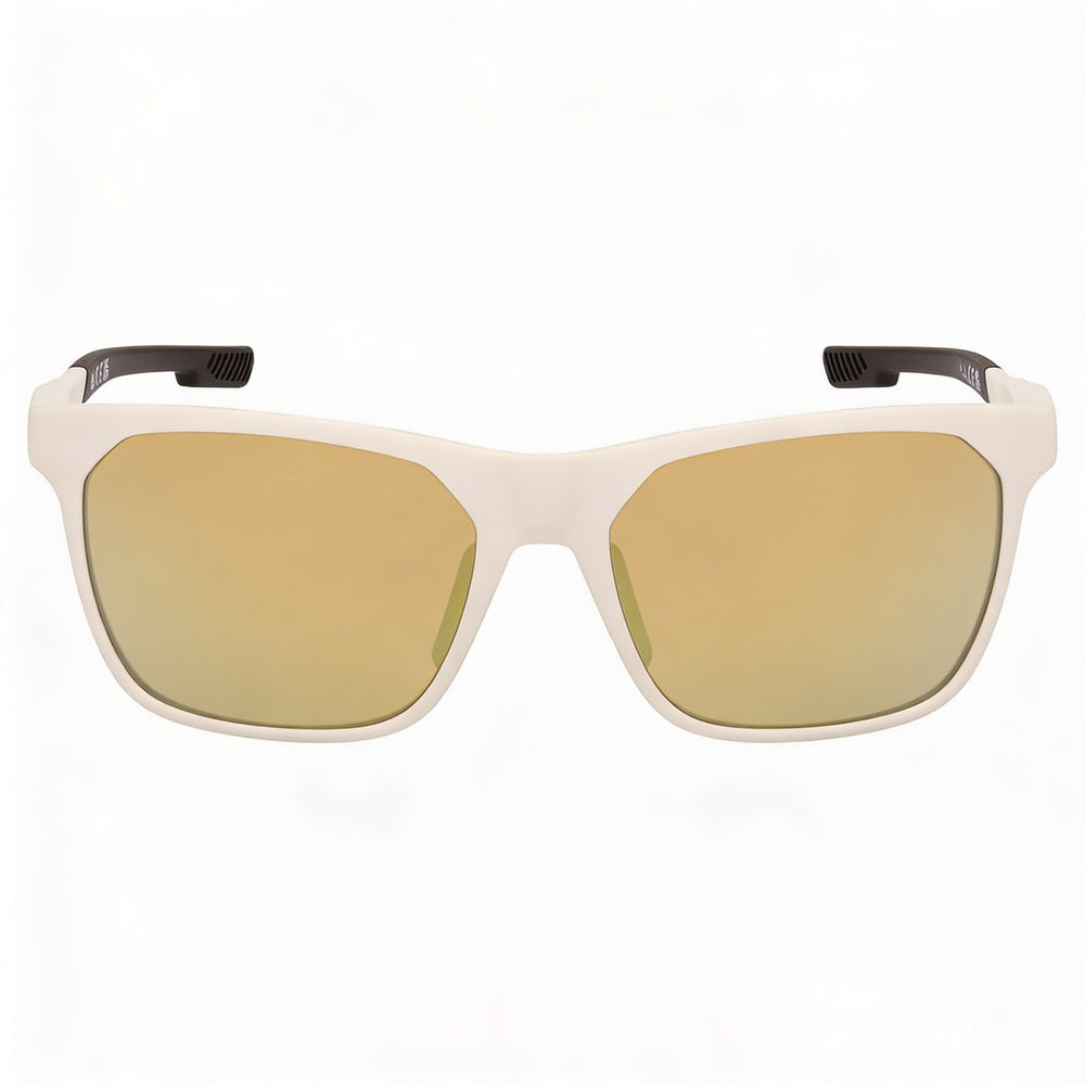 Adidas Injected Sunglasses Unisex Polarized White Brown Plastic Frame Brown Lenses 55mm