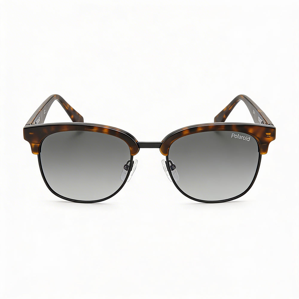 Polaroid PLD 2114/S/X Unisex Square Havana Black Stainless Steel UV Protection Sunglasses 53mm