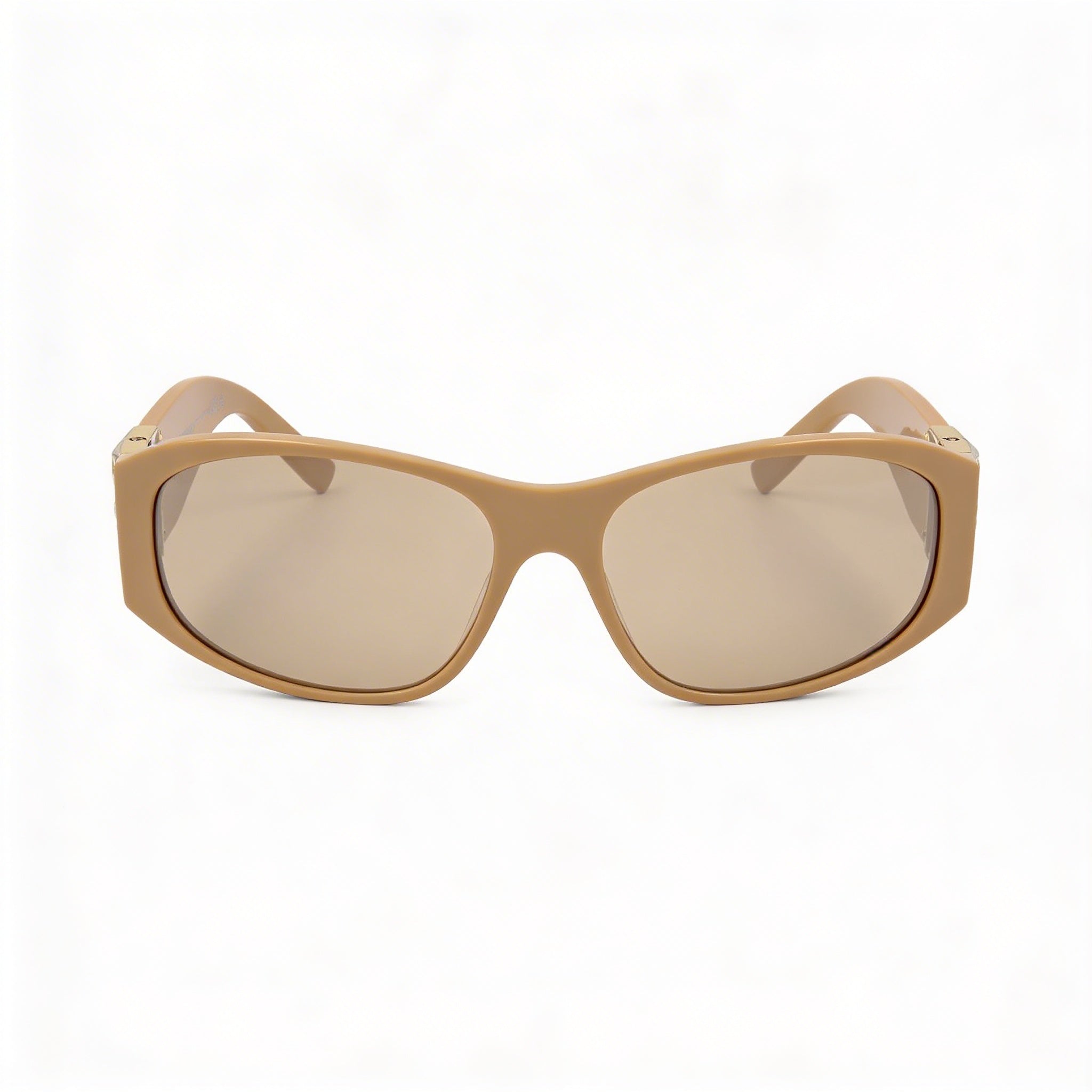 Givenchy Casual Women's Plastic Square Shiny Beige Sunglasses with Brown Lenses & UV 400 Protection 58mm, Photo 2